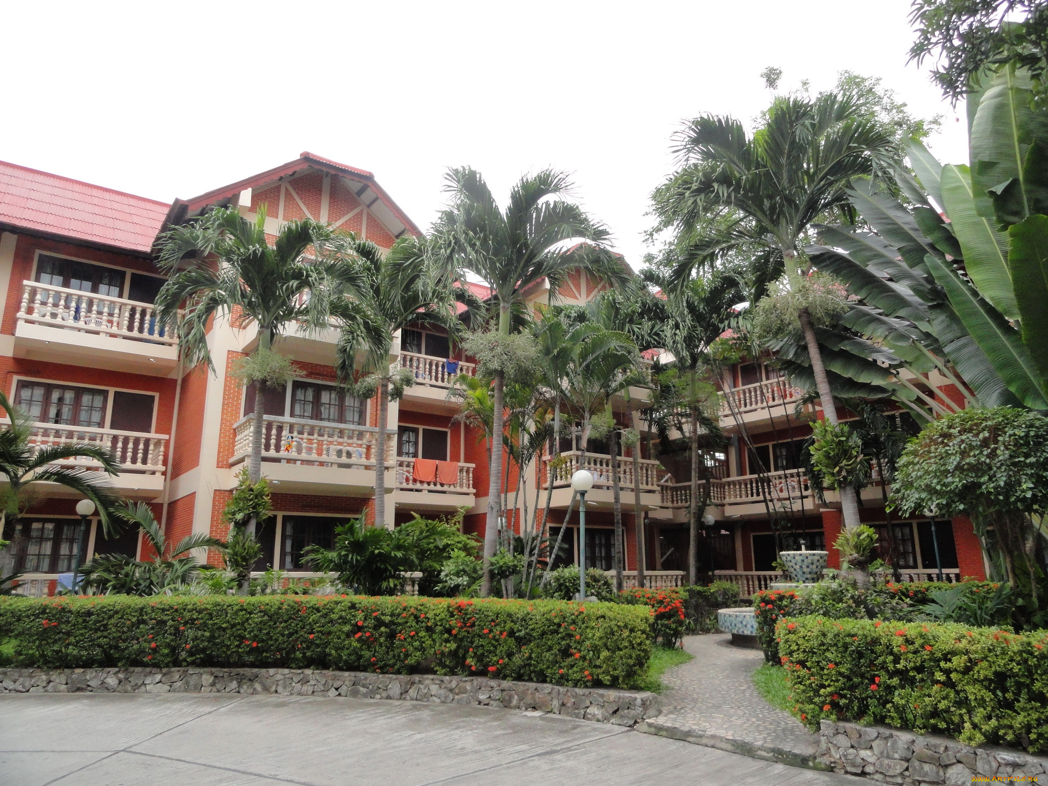 таиланд, Чонбури, города, здания, дома, курорт, парк