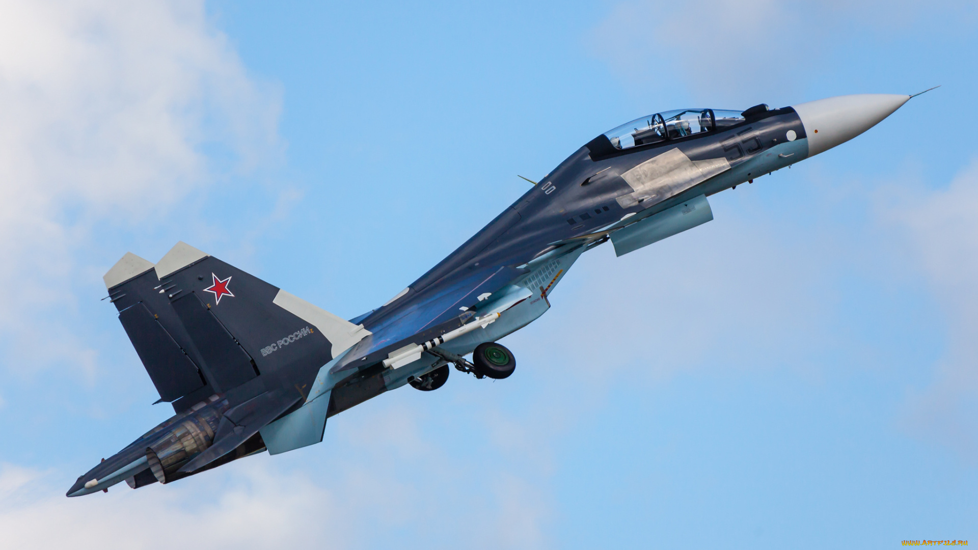 авиация, боевые, самолёты, истребитель, двухместный, су-30см, многоцелевой, небо