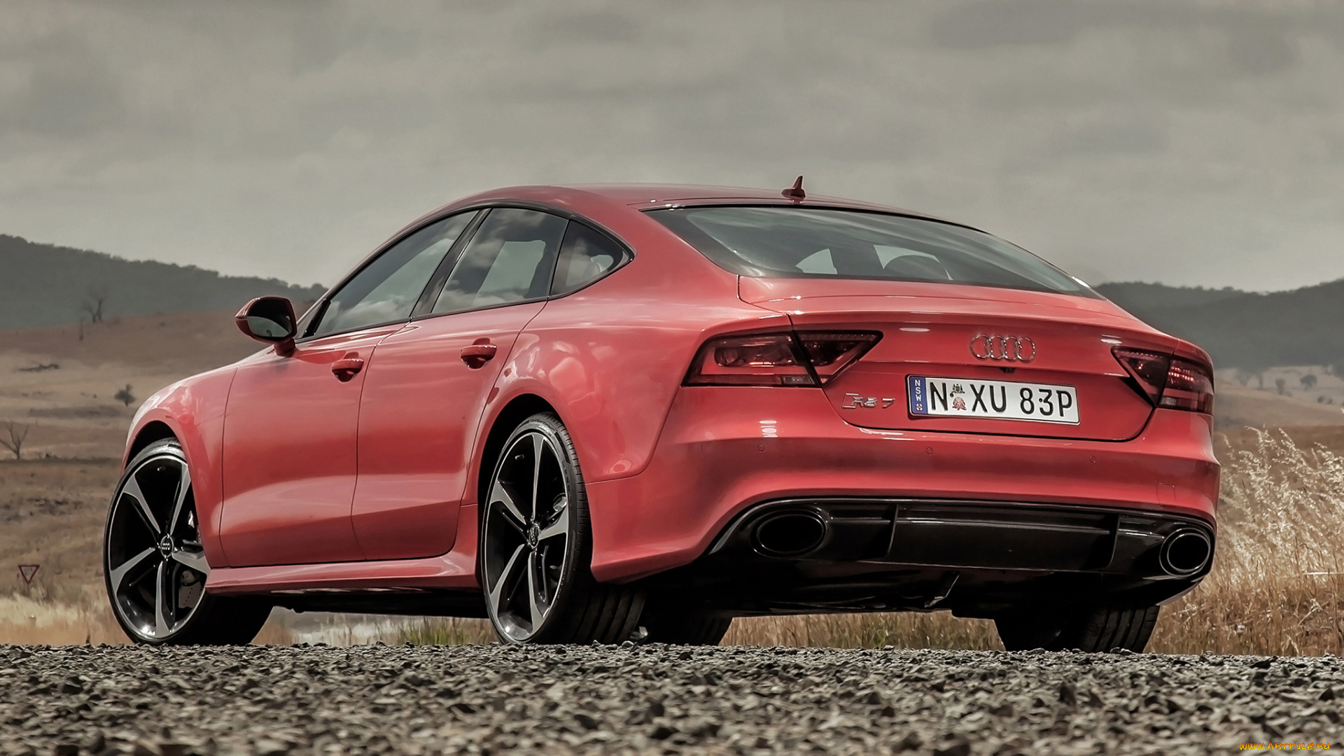 автомобили, audi, красный, 2014г, au-spec, sportback, rs, 7