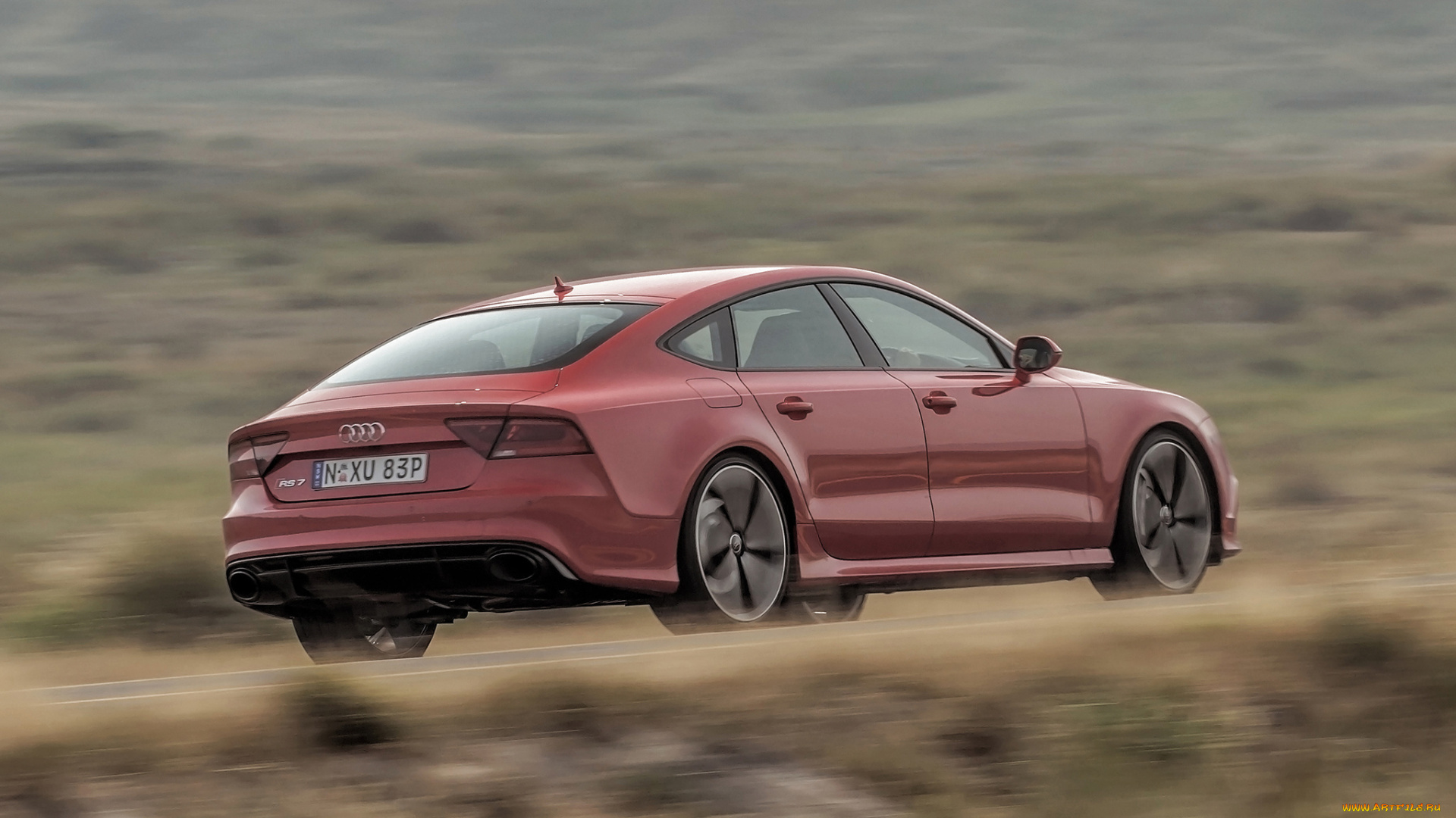 автомобили, audi, sportback, rs, 7, 2014г, au-spec, красный