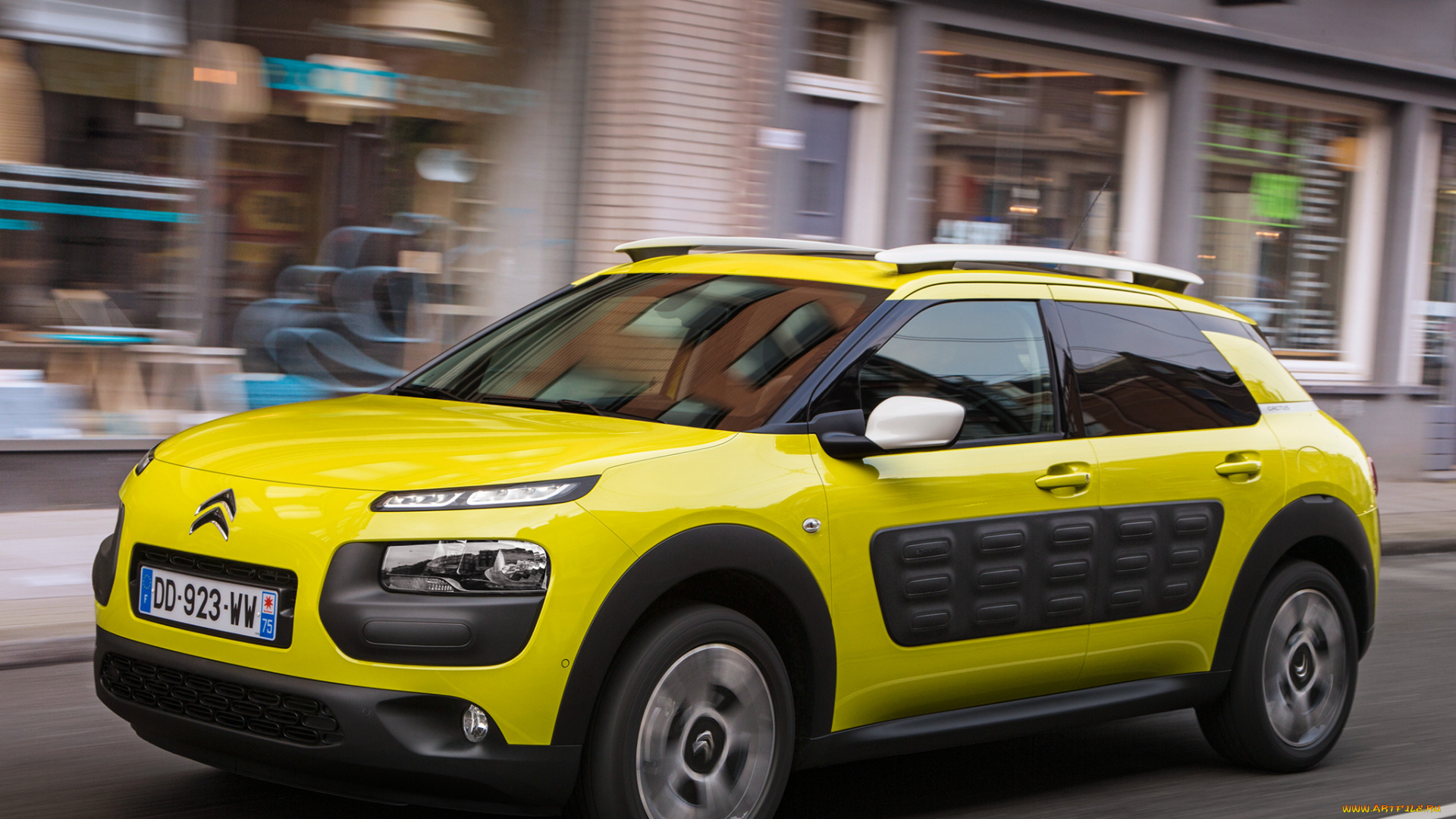 автомобили, citroen, citroеn, c4, cactus, 2014г, желтый