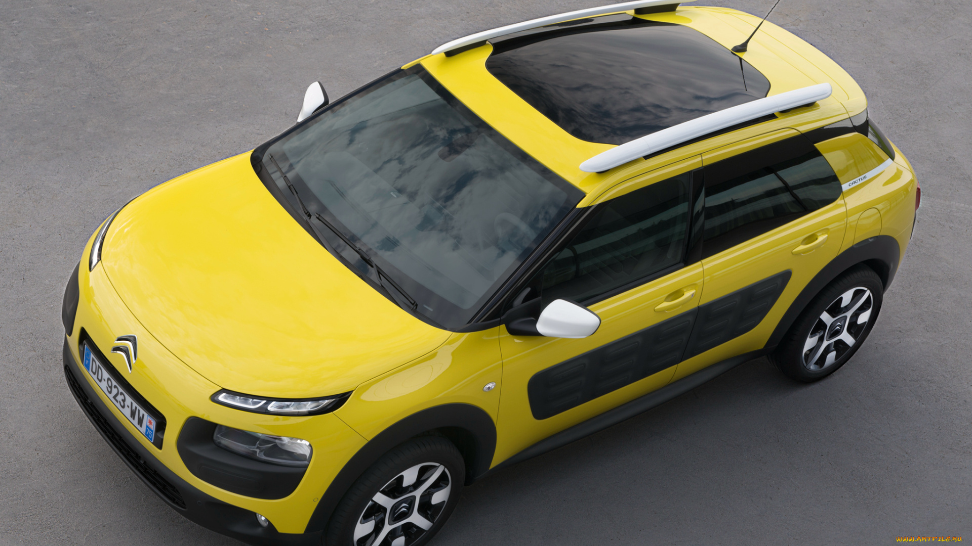 автомобили, citroen, citroеn, c4, cactus, 2014г, желтый