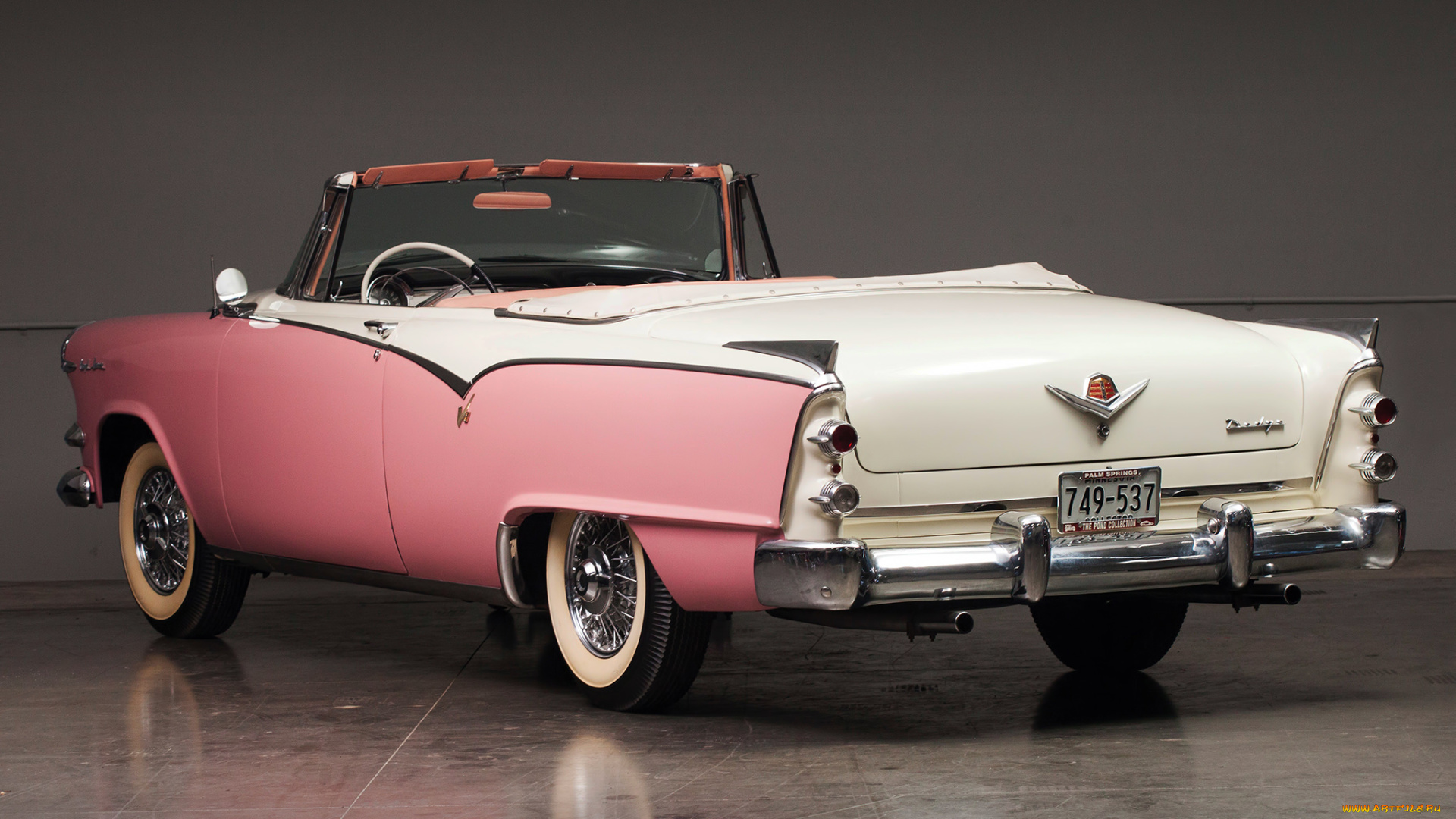 автомобили, dodge, 1955г, custom, royal, lancer, convertible