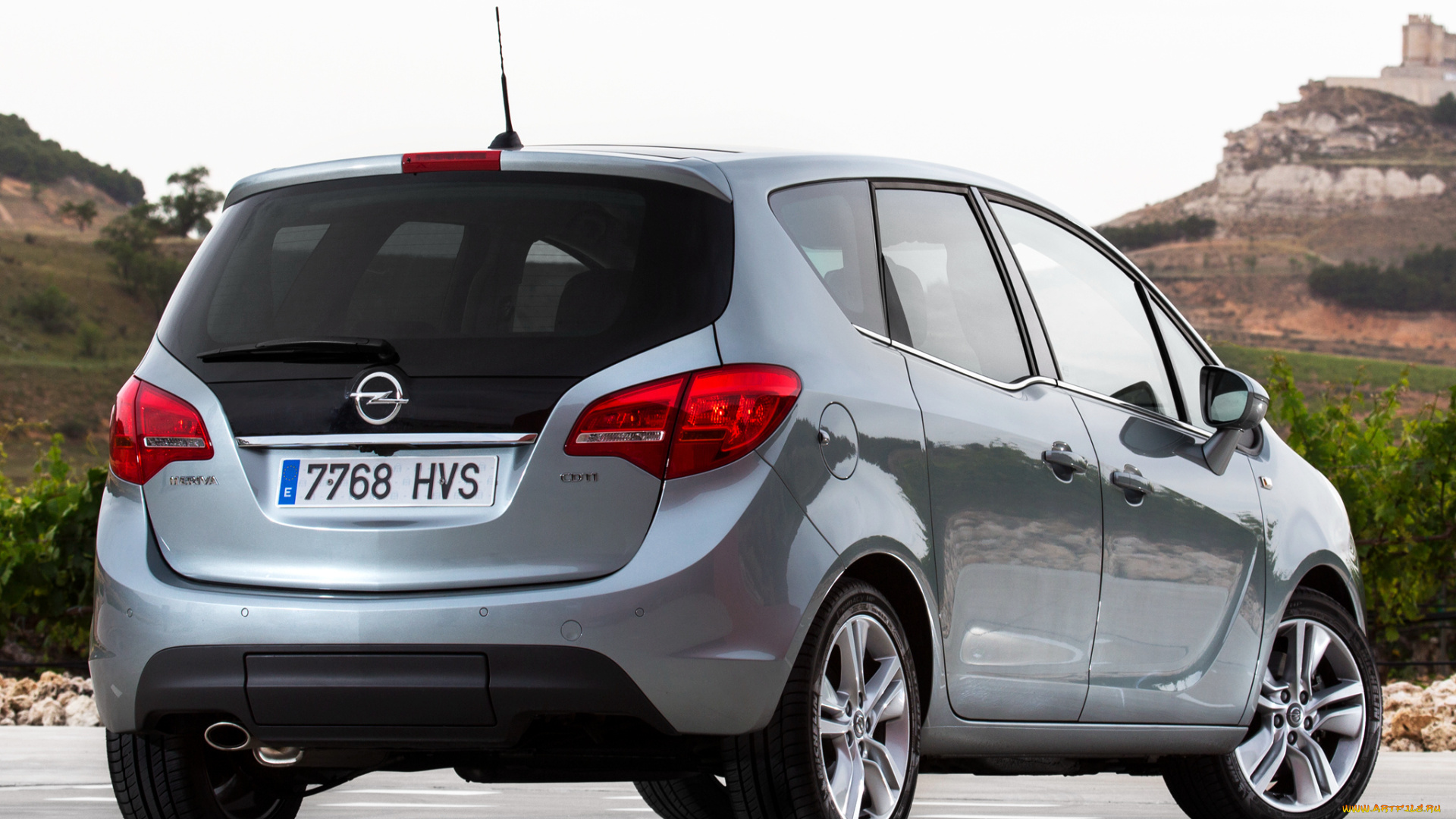 автомобили, opel, 2014г, b, meriva, серый