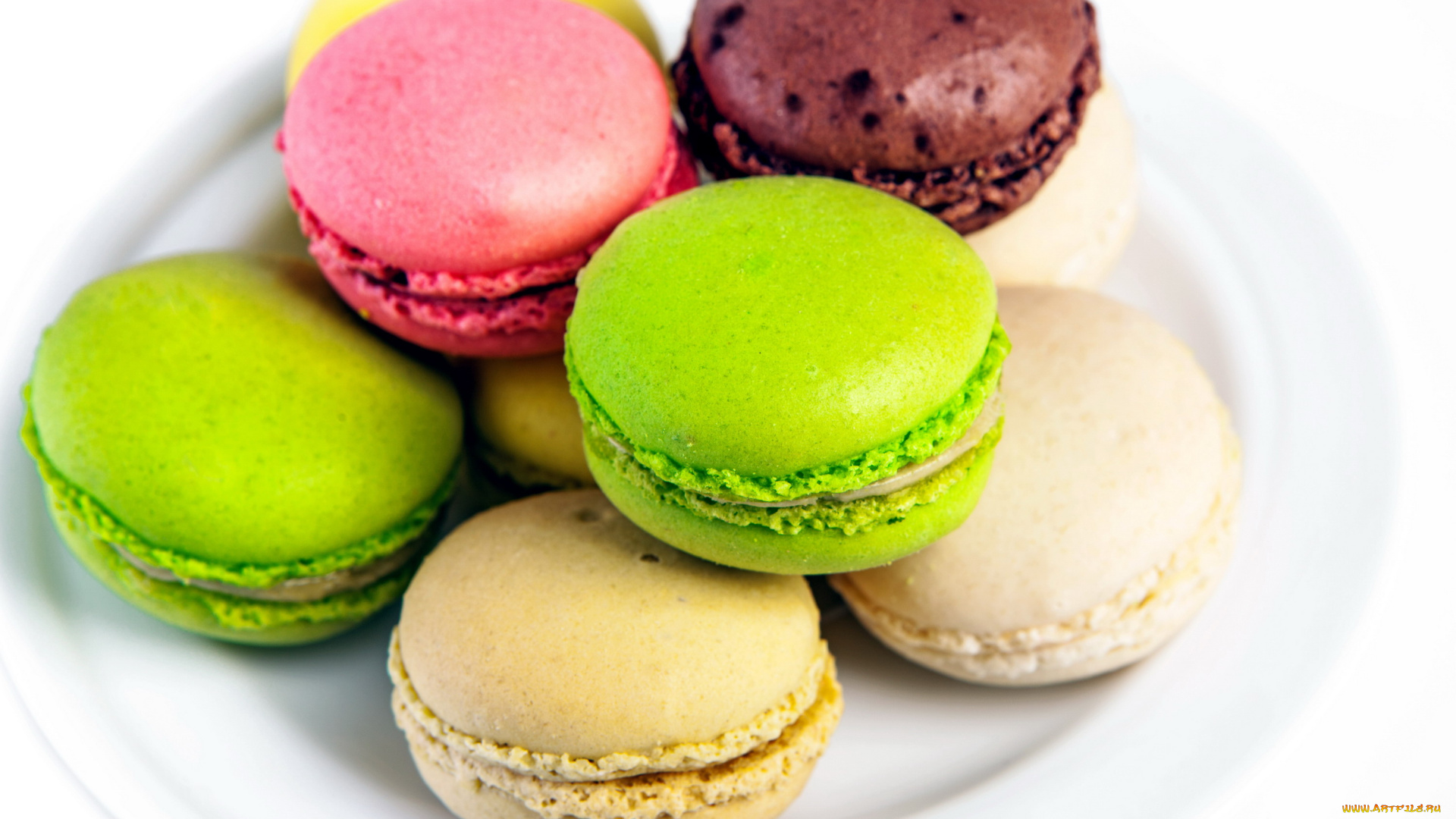 еда, -, макаруны, печенье