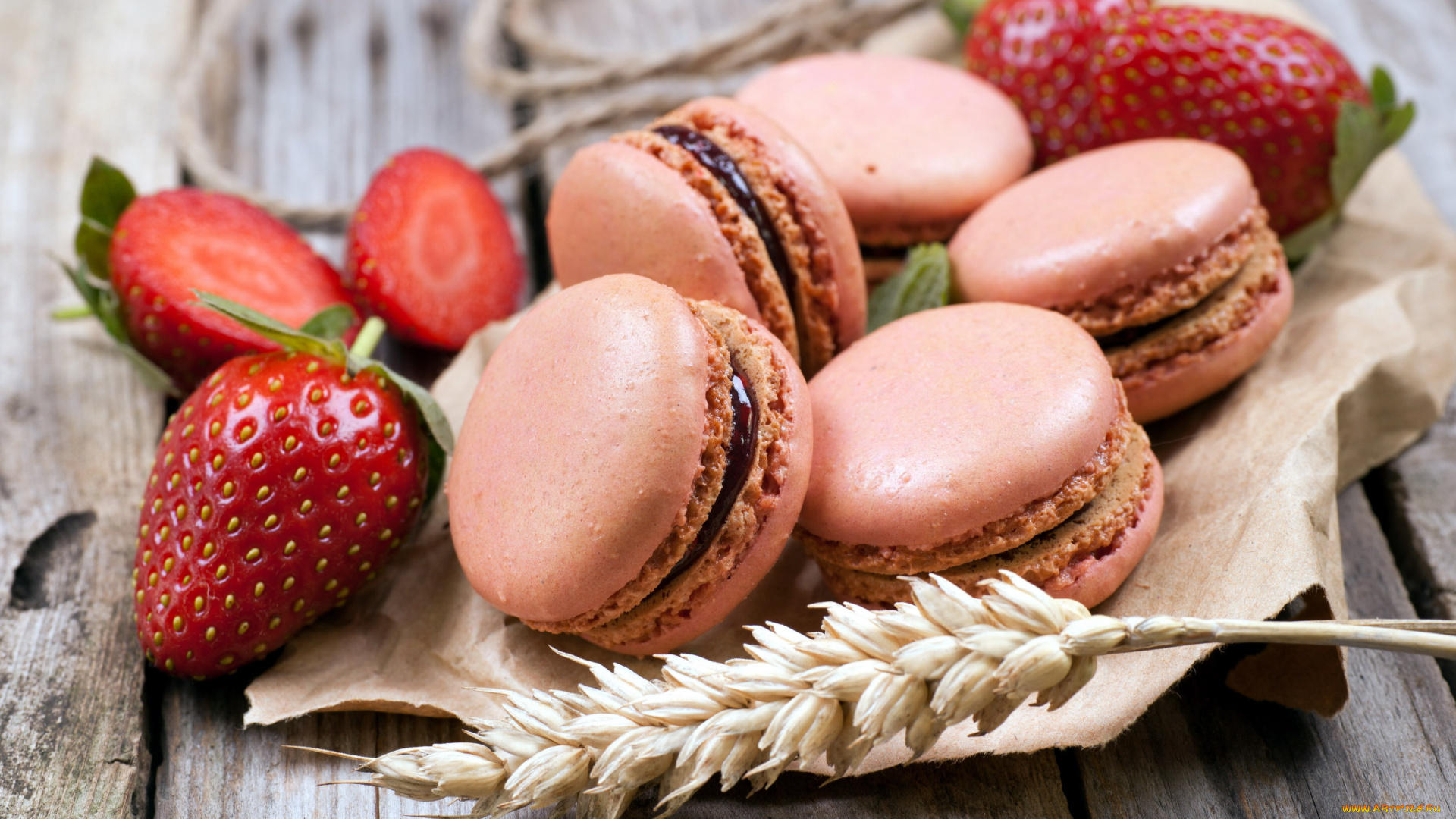 еда, -, макаруны, печенье