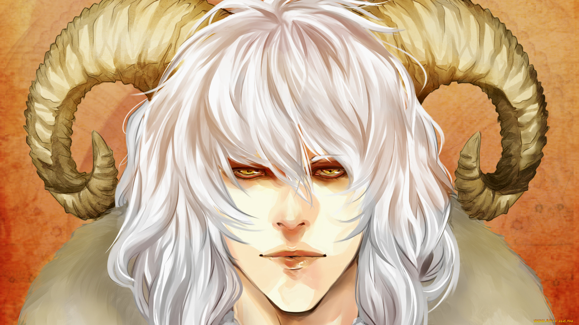 фэнтези, демоны, взгляд, рога, демон