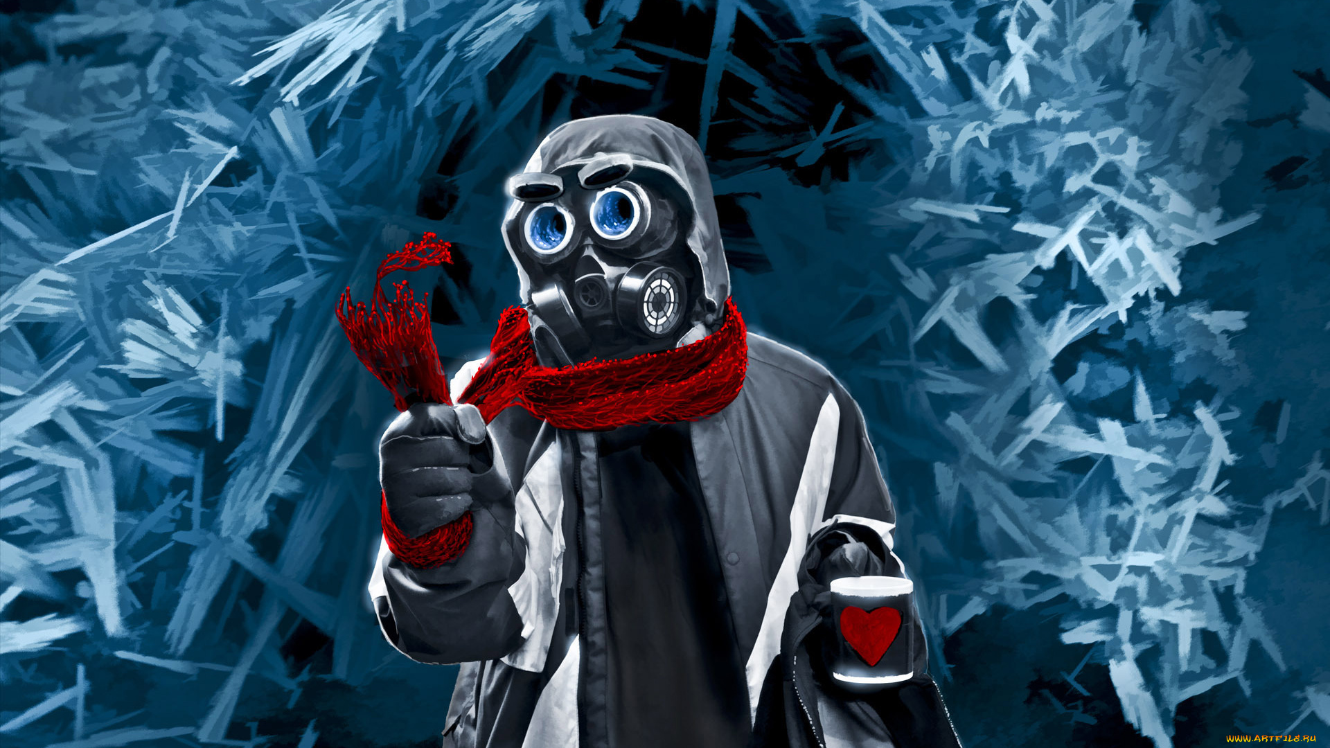 фэнтези, люди, арт, романтика, апокалипсиса, alexiuss, dastardly, scarf