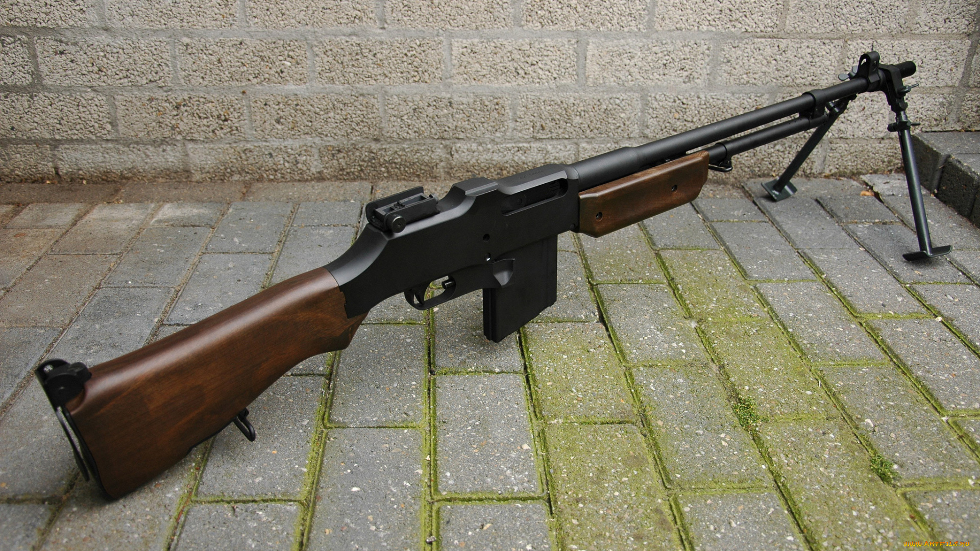 оружие, 3d, браунинг, m1918, автоматическая, винтовка