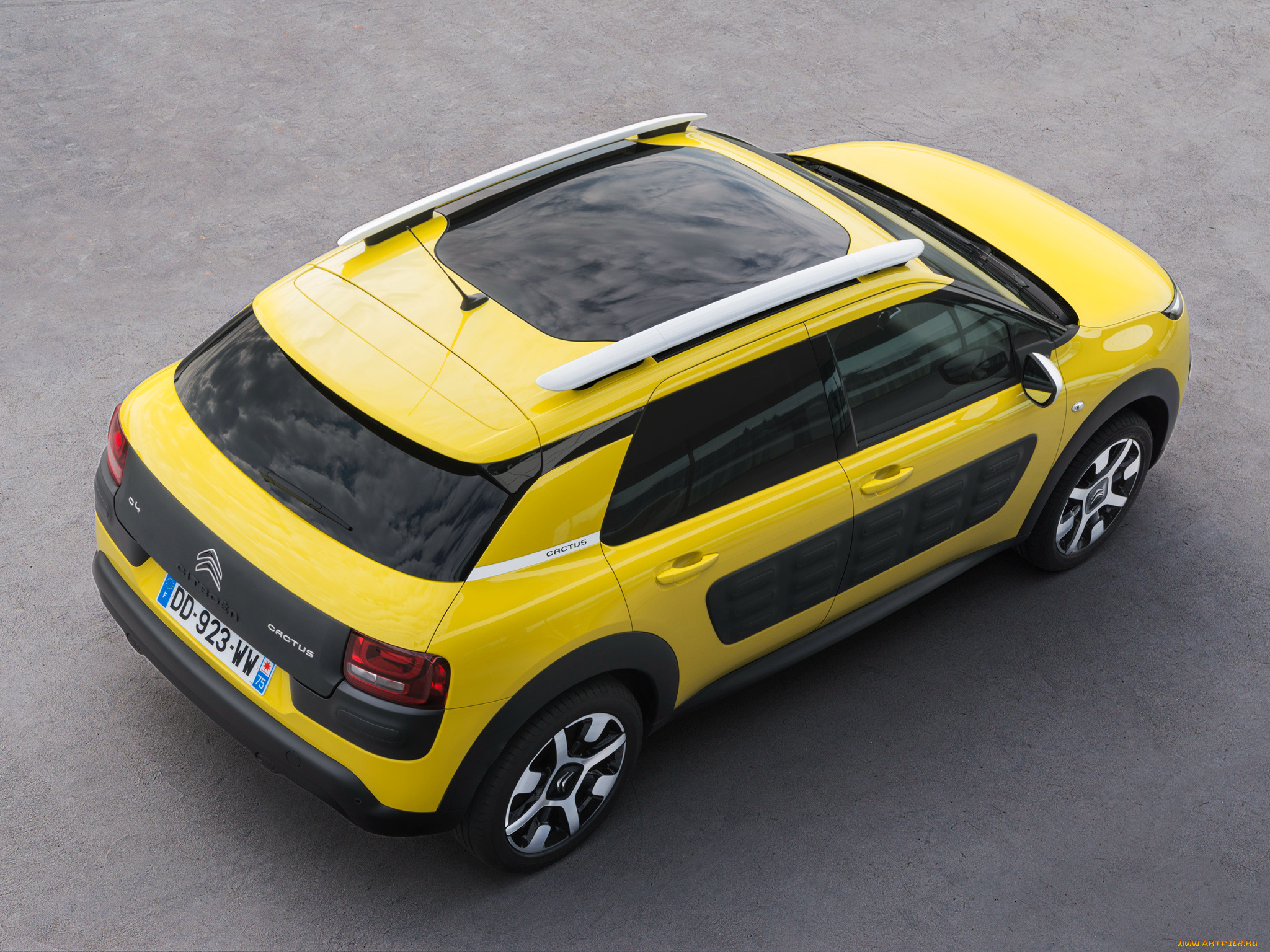 автомобили, citroen, citroеn, c4, cactus, 2014г, желтый