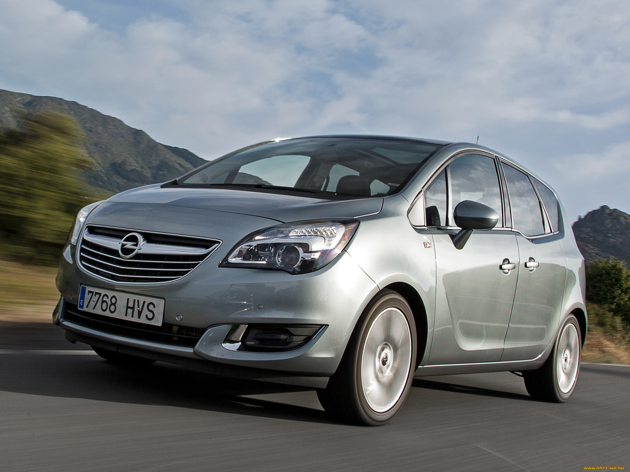 автомобили, opel, b, 2014г, серый, meriva