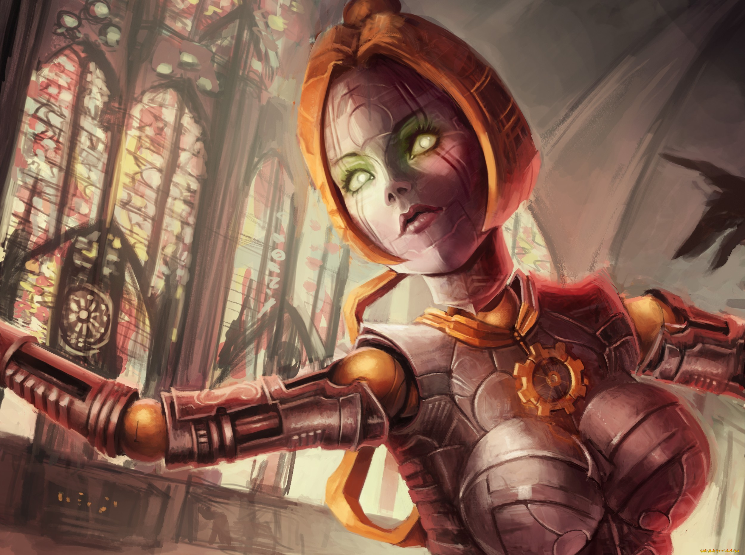 league, of, legends, фэнтези, роботы, , киборги, , механизмы, девушка, orianna, арт, механизм, league, of, legends