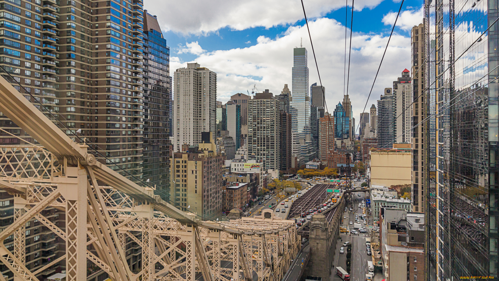 manhattan, города, нью-йорк, , сша, улицы, здания, мост