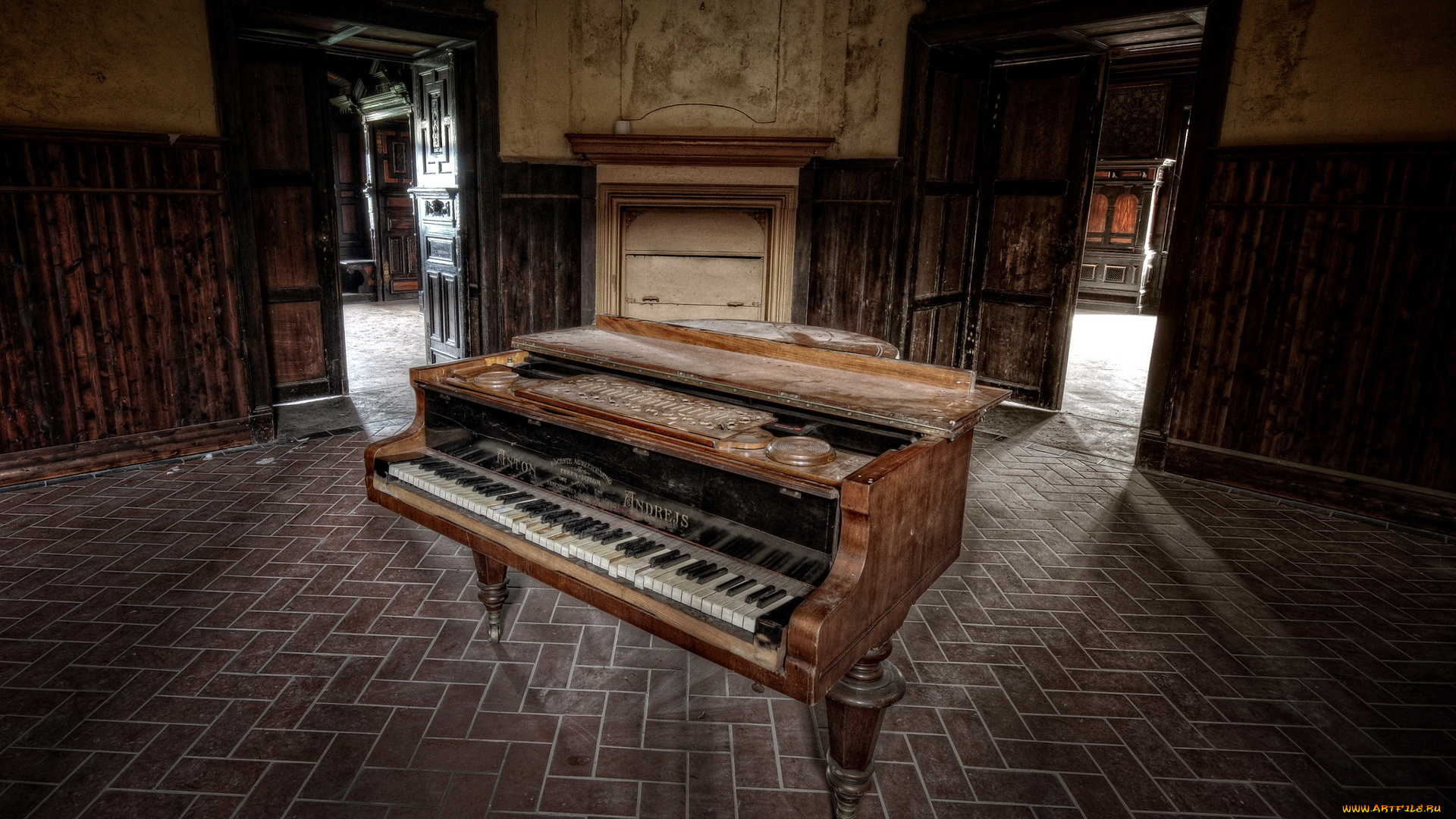 рояль, музыка, -музыкальные, инструменты, фон