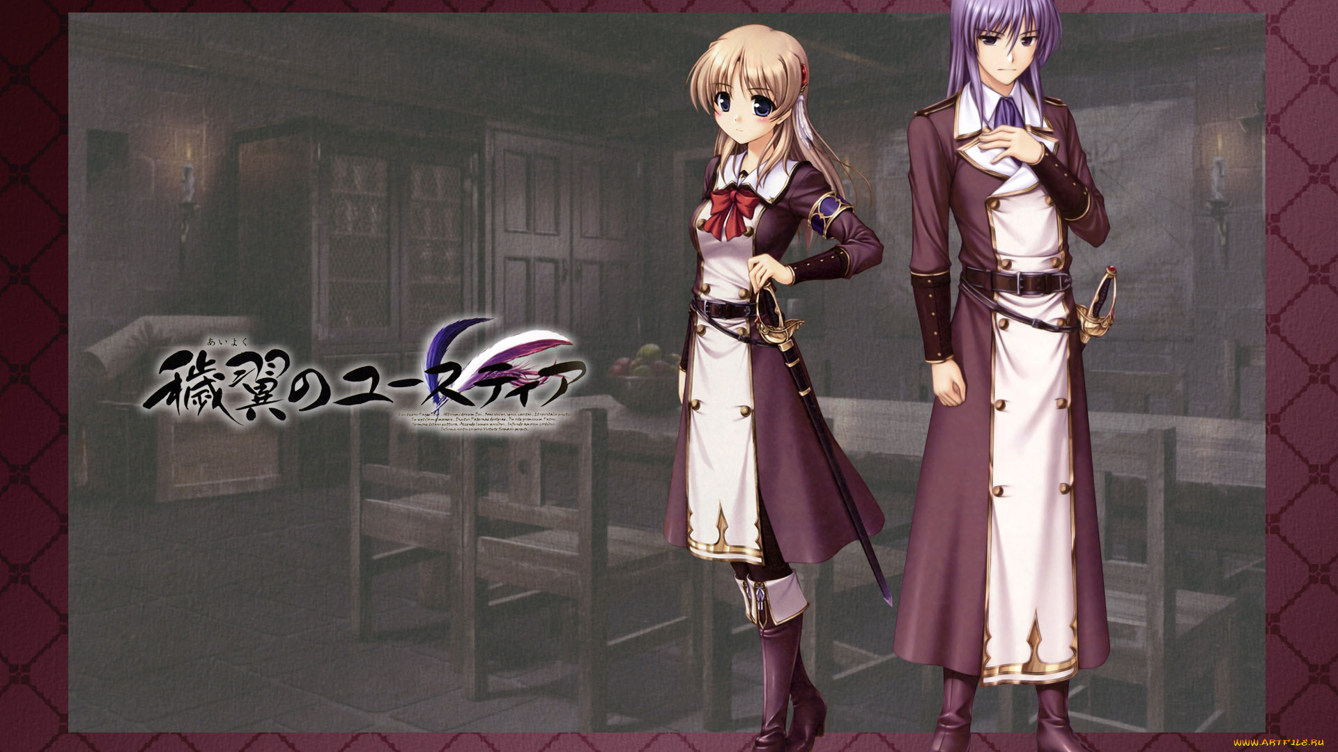 aiyoku, no, eustia, аниме, фон, взгляд, девушки