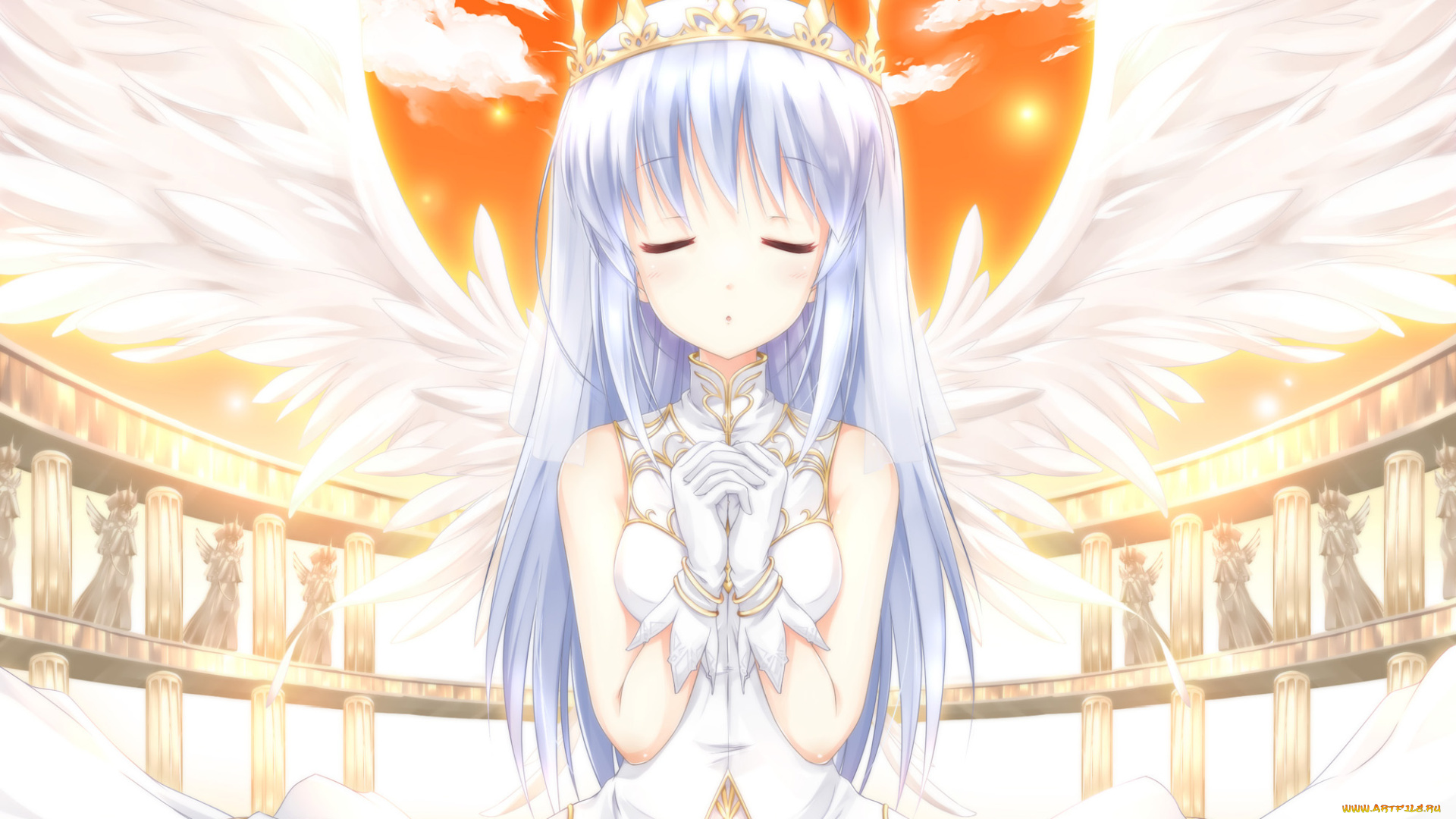 aiyoku, no, eustia, аниме, фон, взгляд, девушка