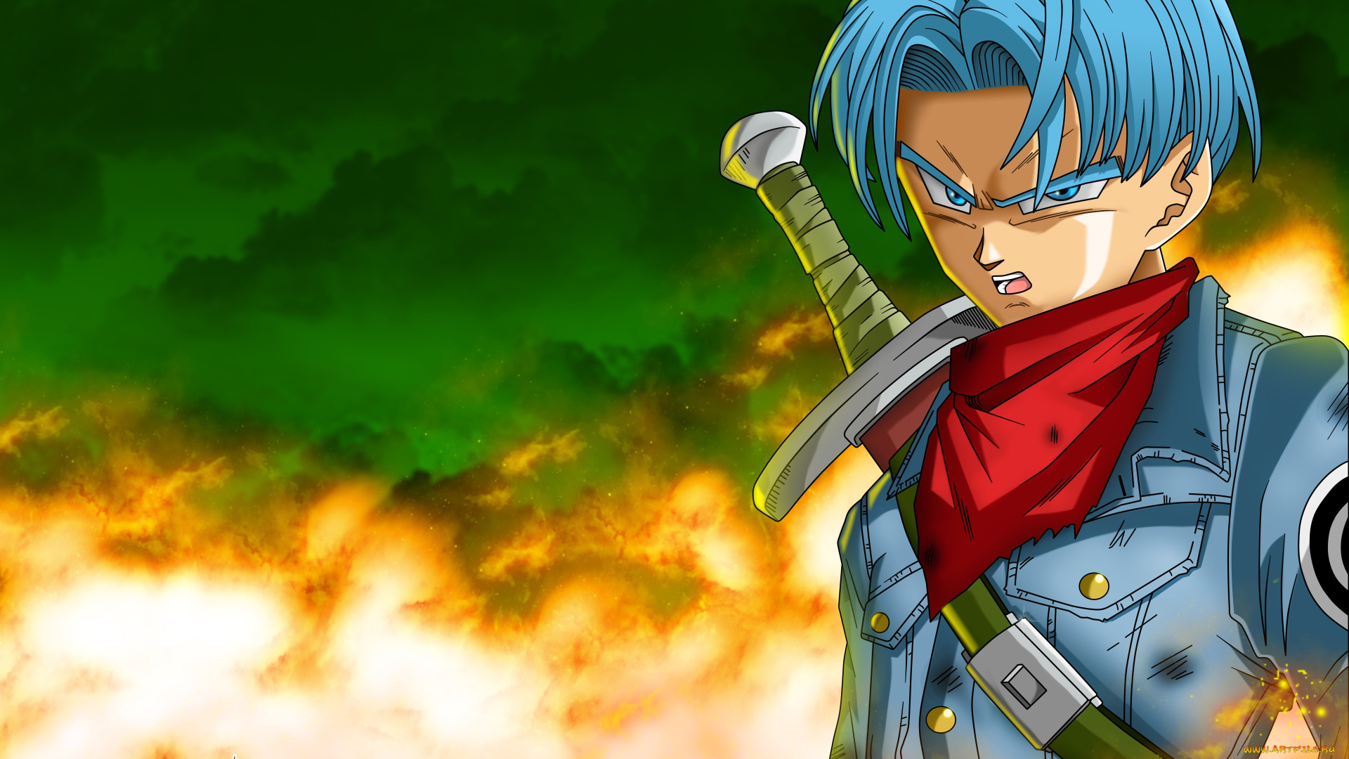 аниме, dragon, ball, sword, ken, blade, hero, asian, warrior, japanese, oriental, asiatic, dragon, ball, strong, yuusha, trunks, super