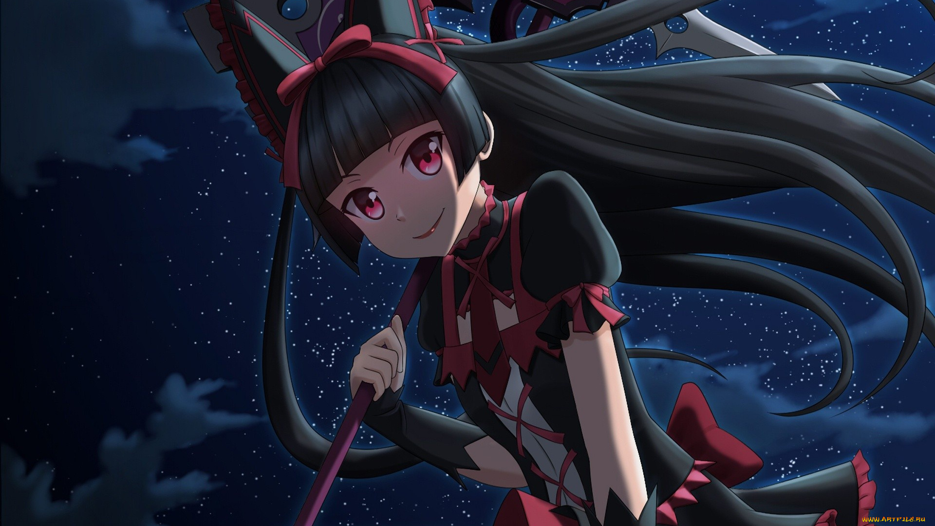 аниме, gate, rory, mercury, jieitai, kanochi, nite, kaku, tatakaeri