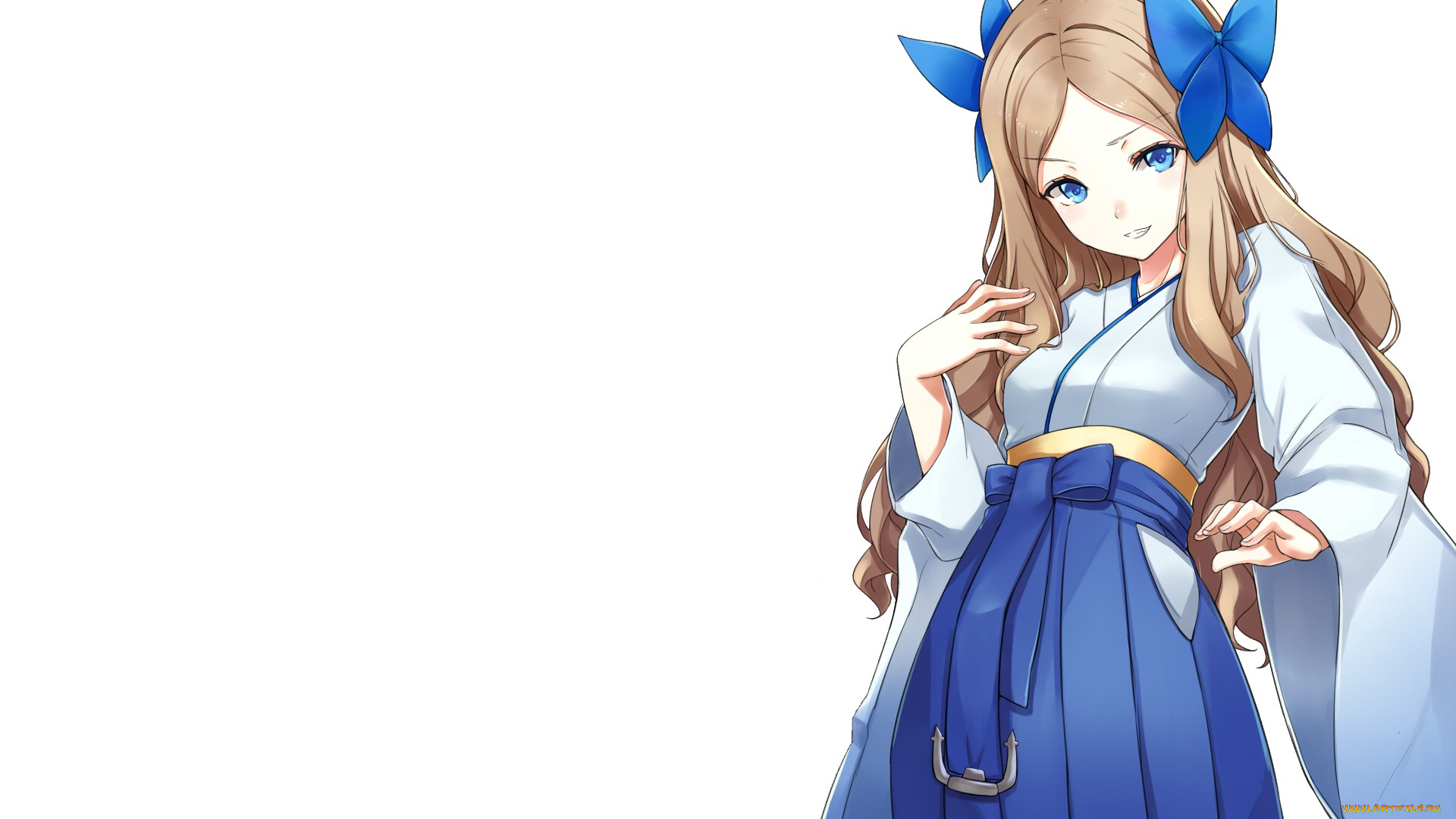 аниме, kantai, collection, девушка, фон, взгляд