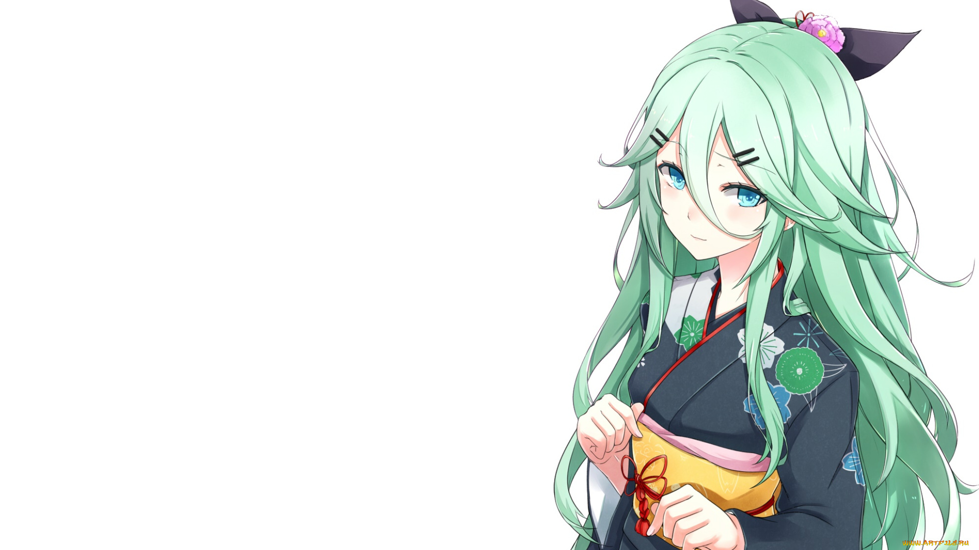 аниме, kantai, collection, фон, взгляд, девушка