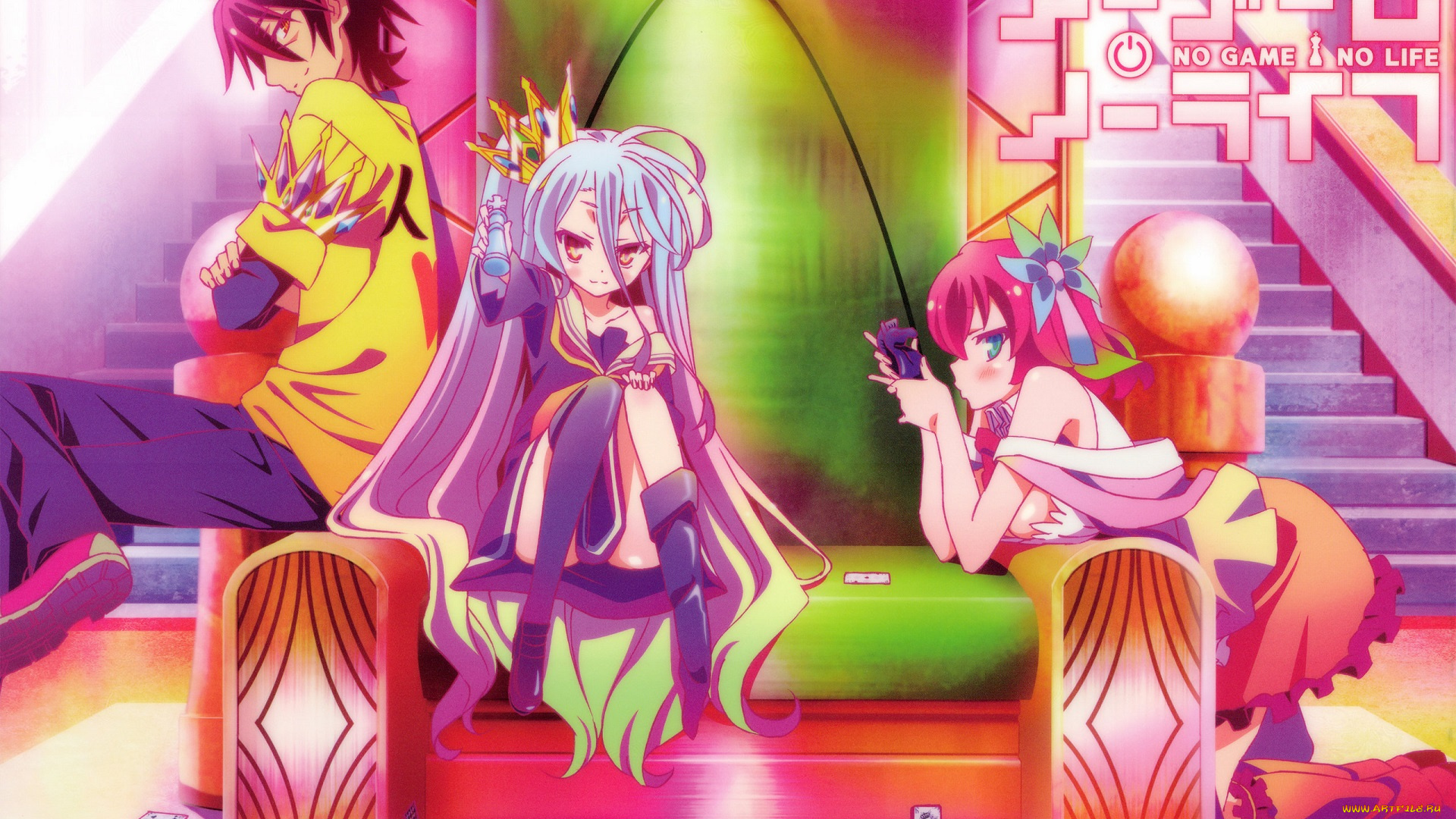 аниме, no, game, no, life, нет, игры, жизни