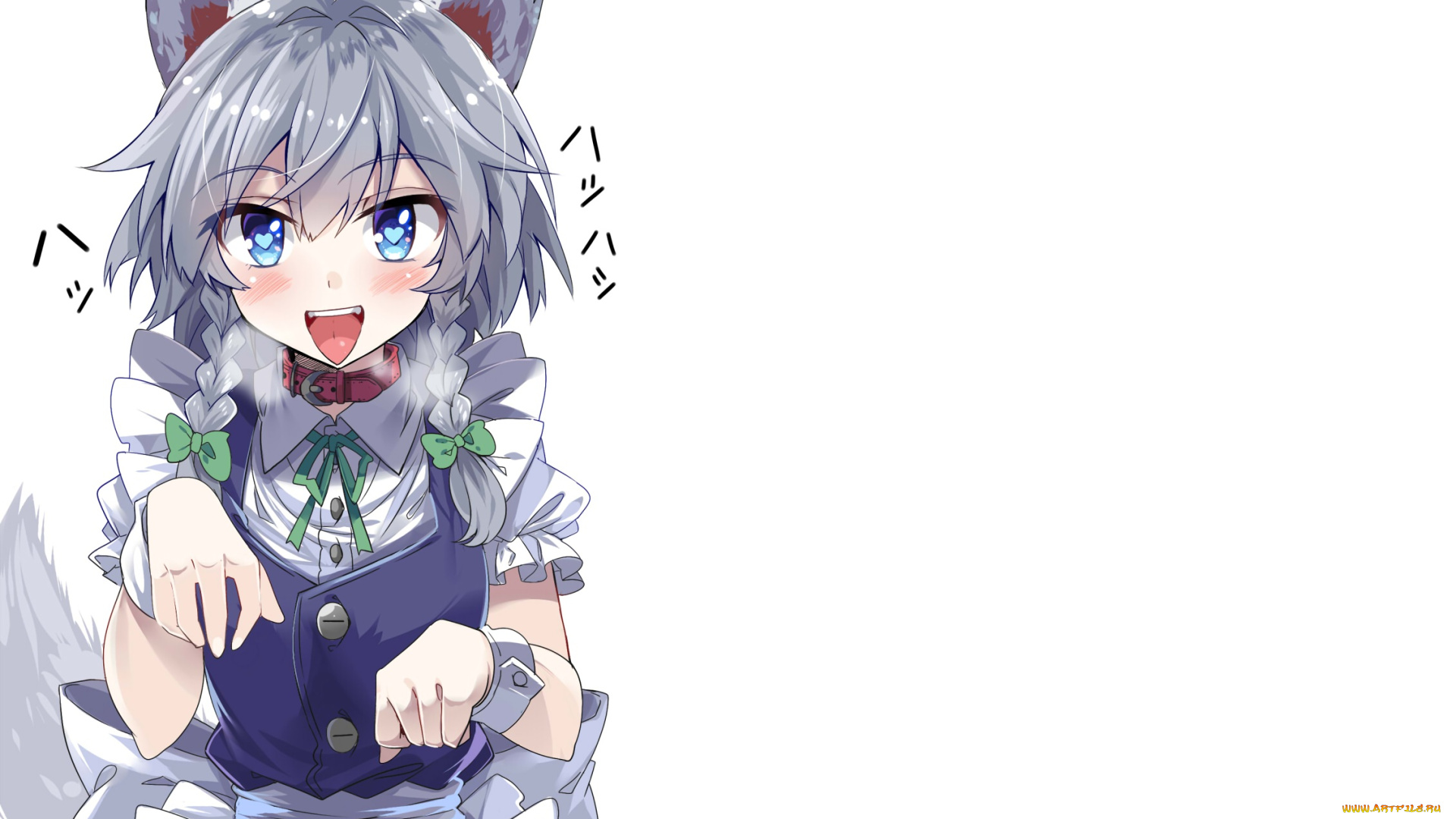 аниме, touhou, взгляд, девушка, фон