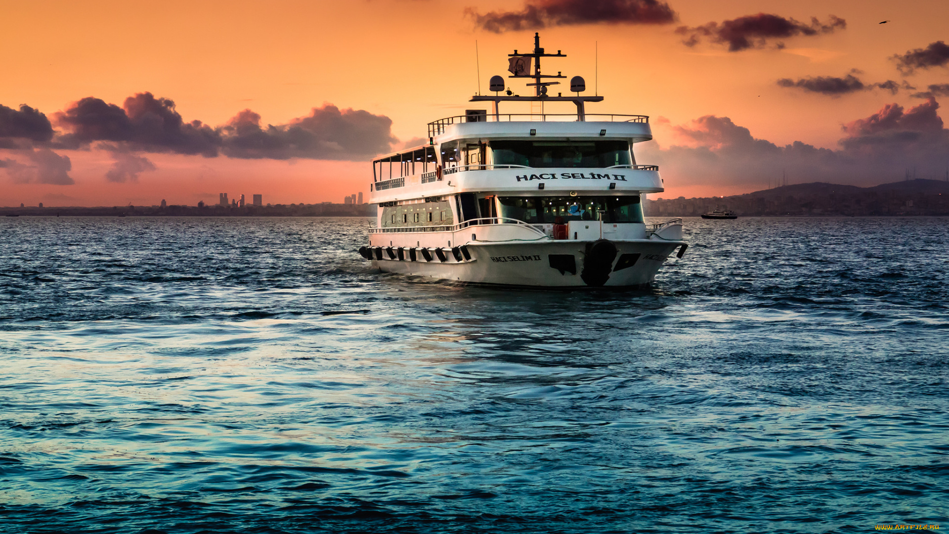 корабли, теплоходы, прогулка