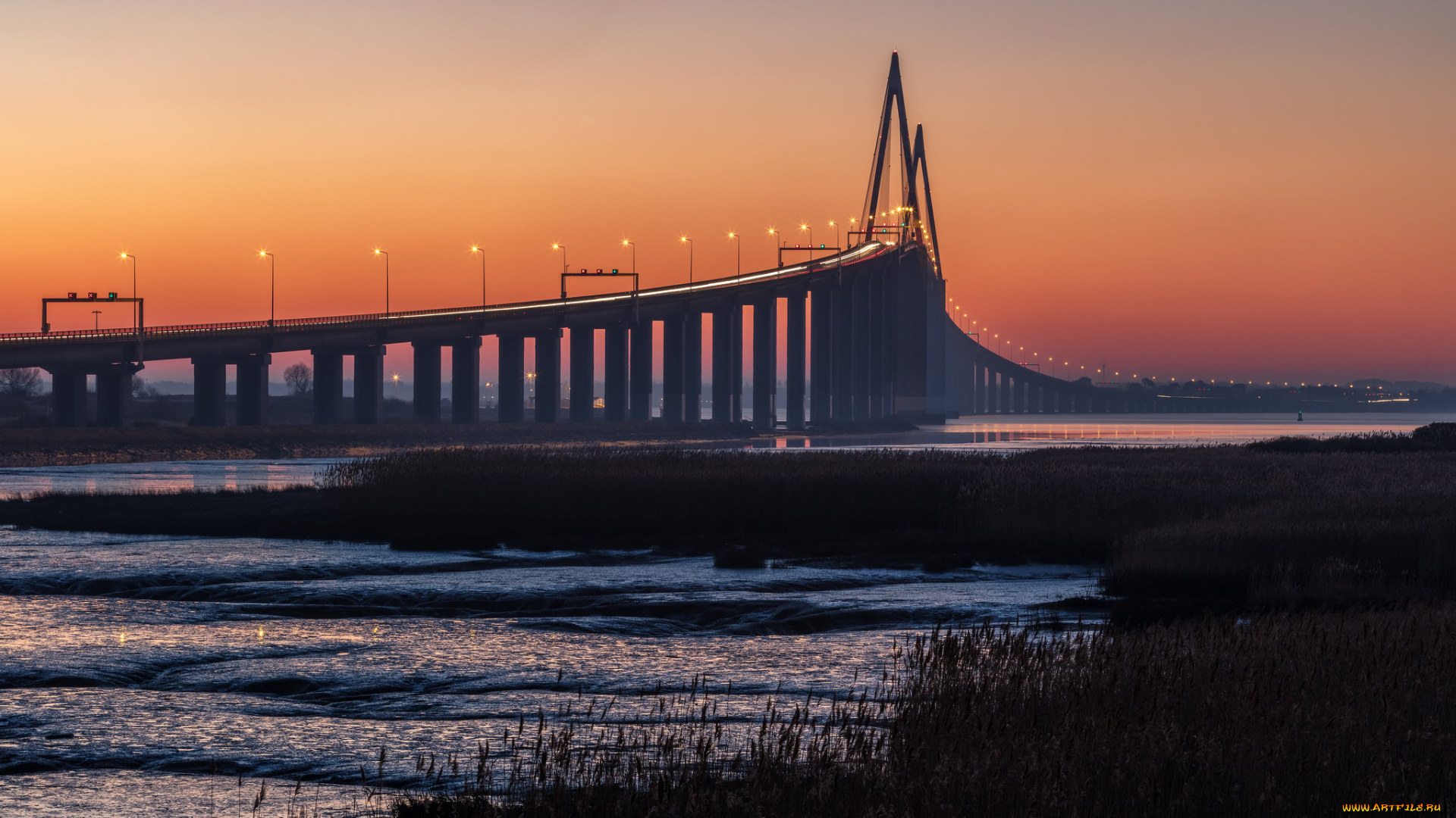 pont, de, saint-nazaire, города, -, мосты, мост