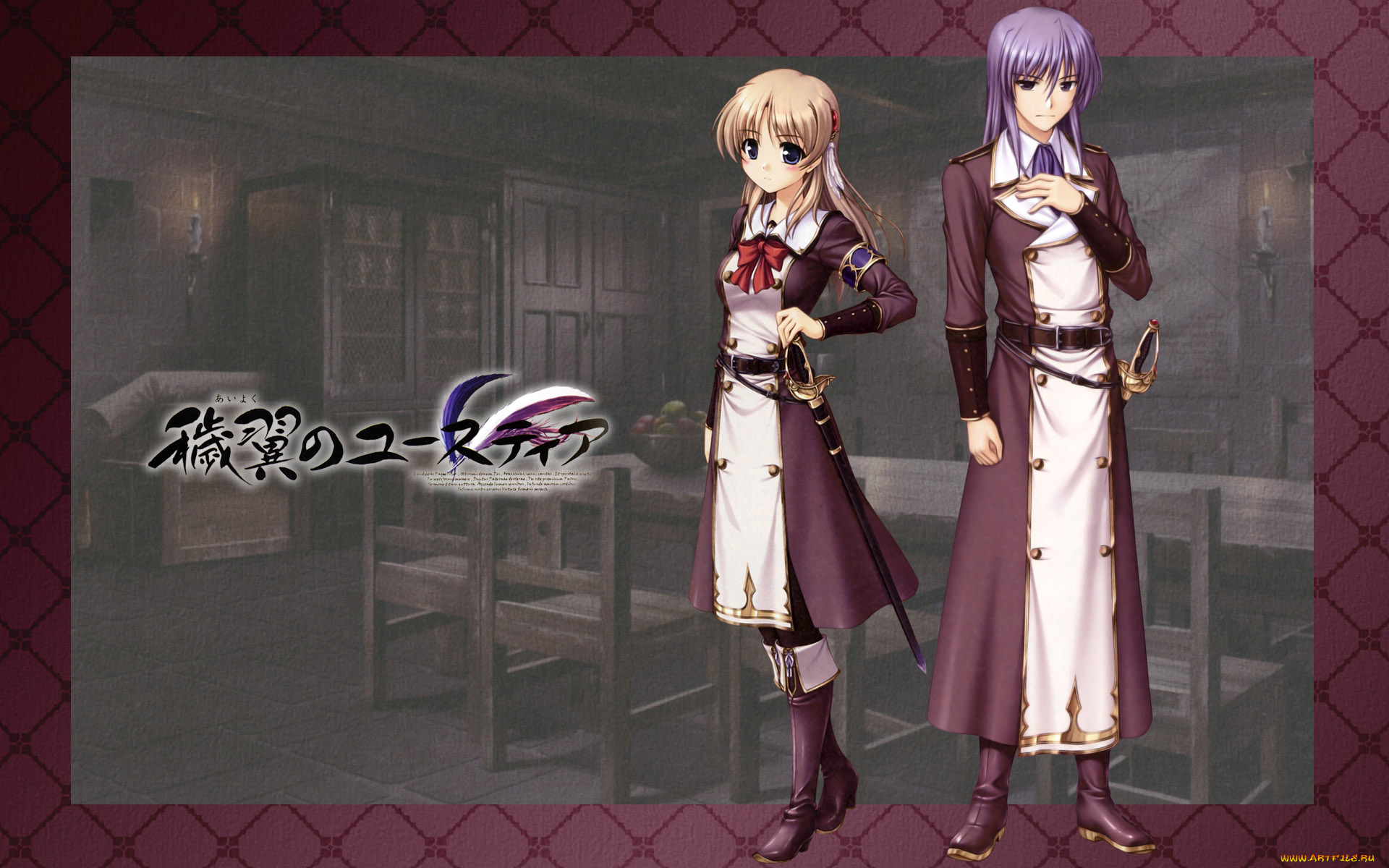 aiyoku, no, eustia, аниме, фон, взгляд, девушки