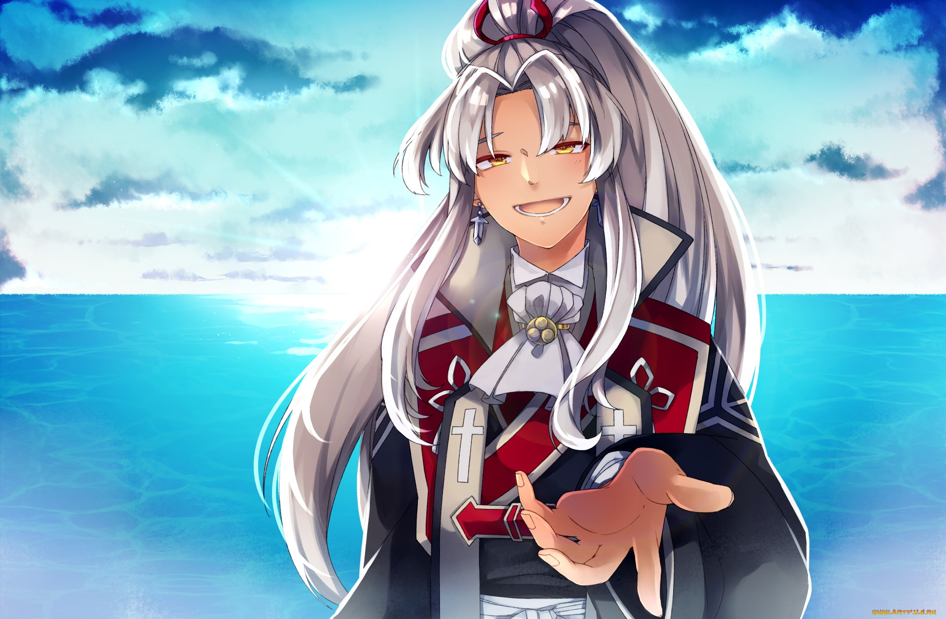 аниме, fate, stay, night, amakusa, shirou, tokisada