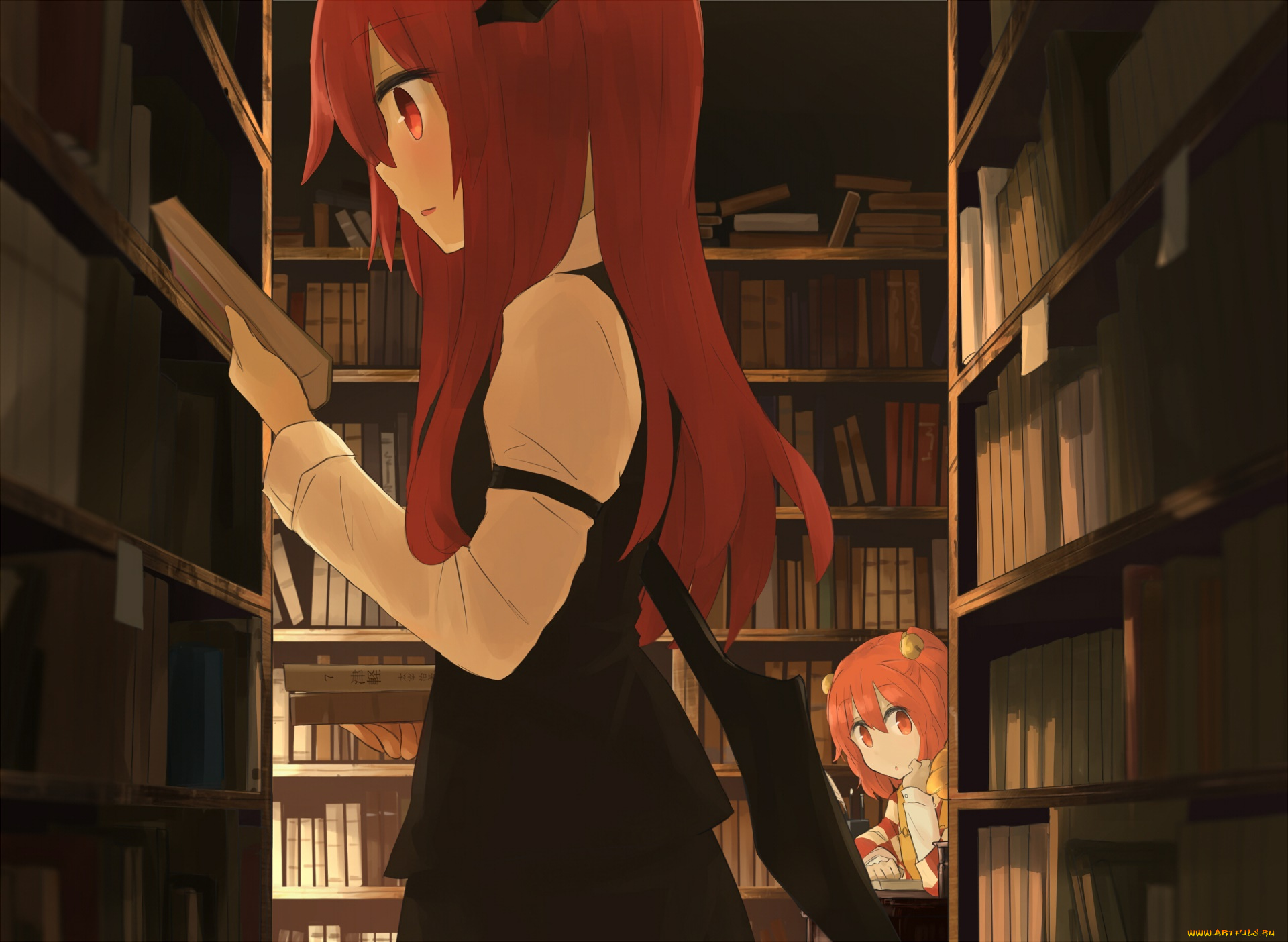 аниме, touhou, девушка, взгляд, фон