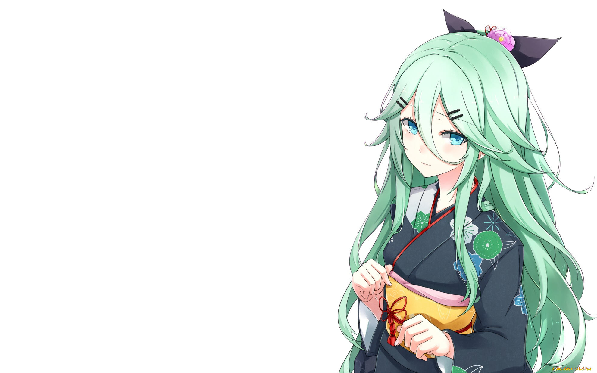 аниме, kantai, collection, фон, взгляд, девушка