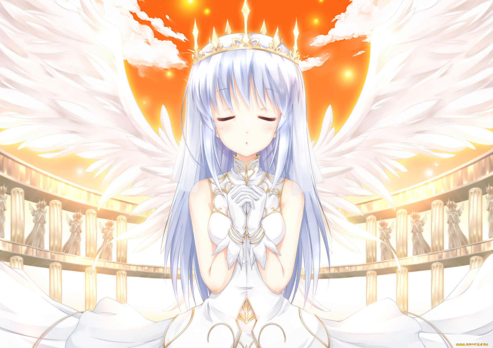 aiyoku, no, eustia, аниме, фон, взгляд, девушка