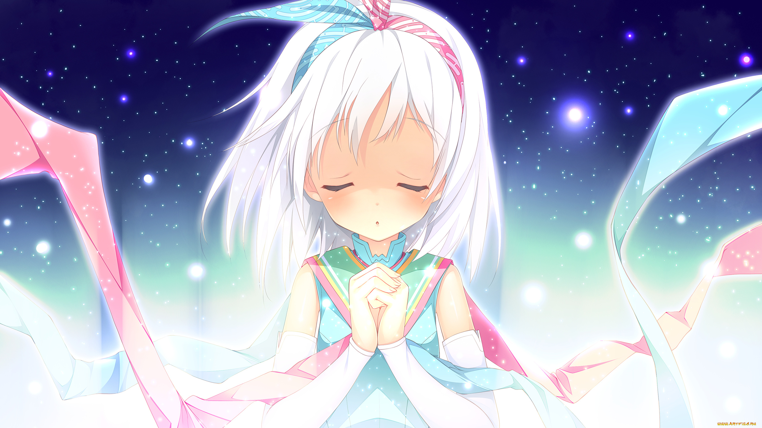 аниме, loverec, фон, взгляд, девушка