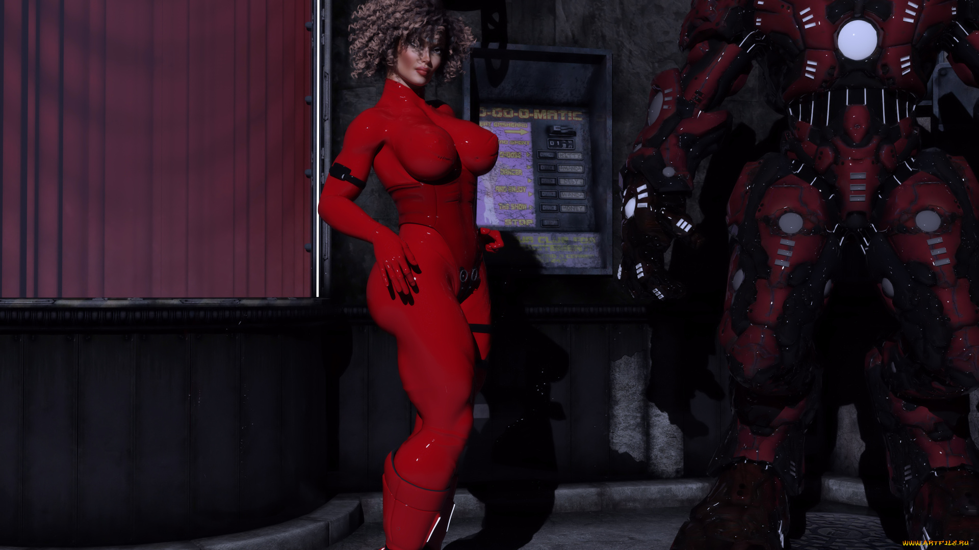 3д, графика, фантазия, , fantasy, фон, взгляд, девушка