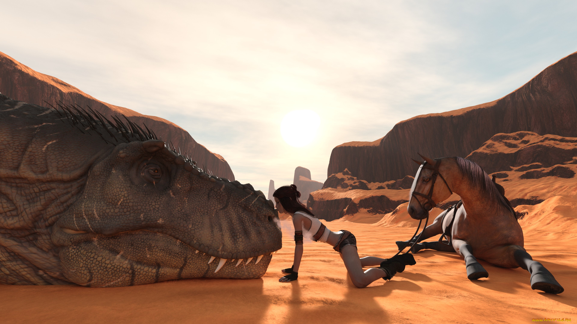 3д, графика, фантазия, , fantasy, фон, взгляд, девушка