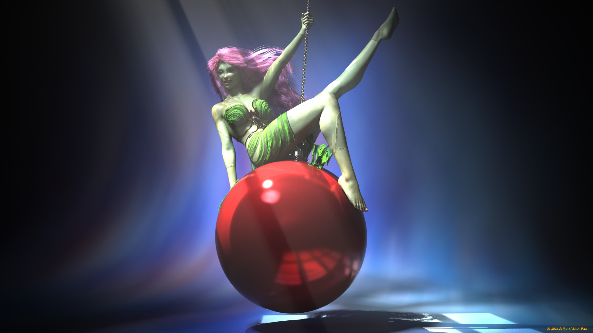 3д, графика, фантазия, , fantasy, взгляд, фон, девушка