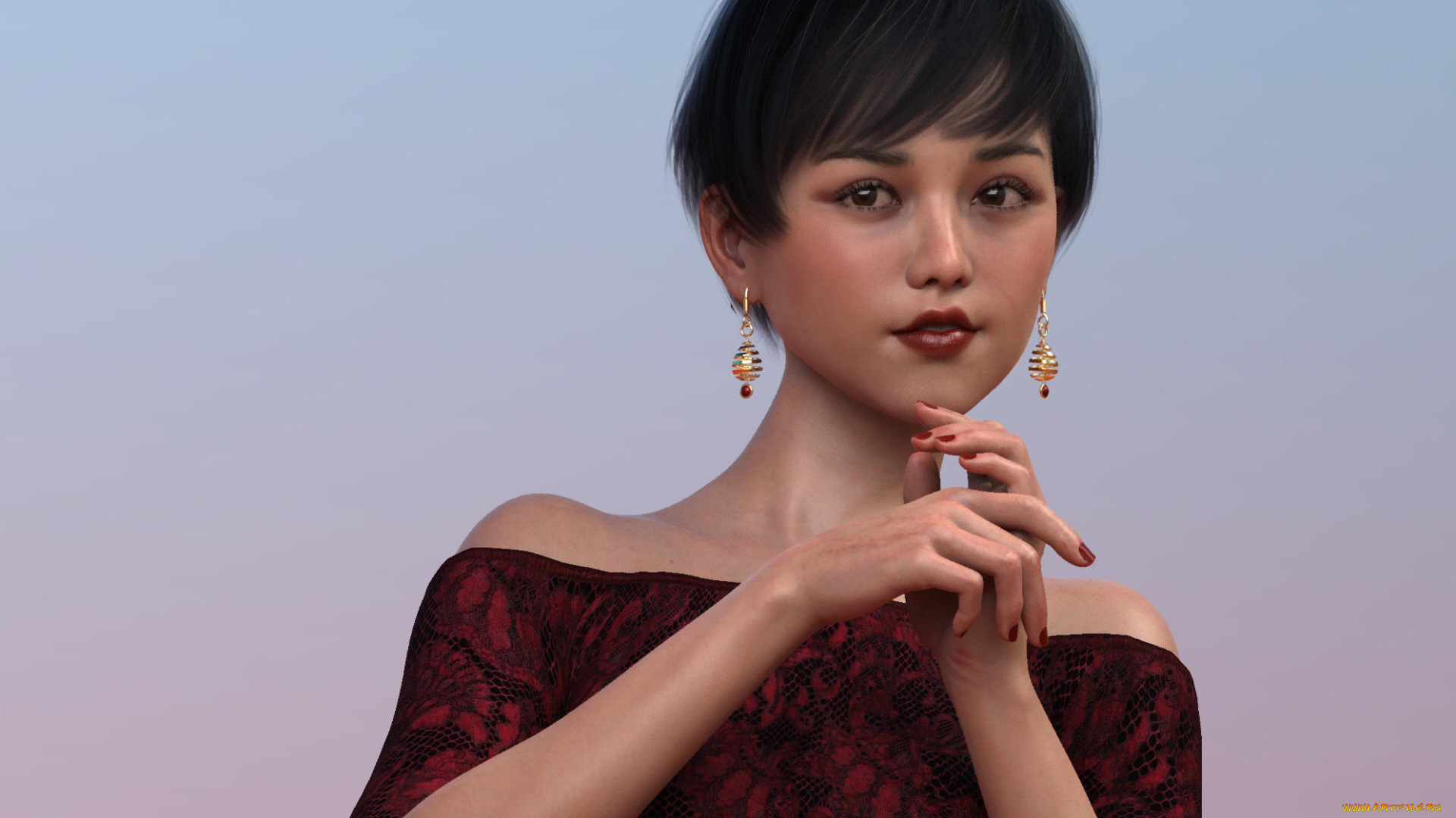 3д, графика, люди, , people, фон, взгляд, девушка