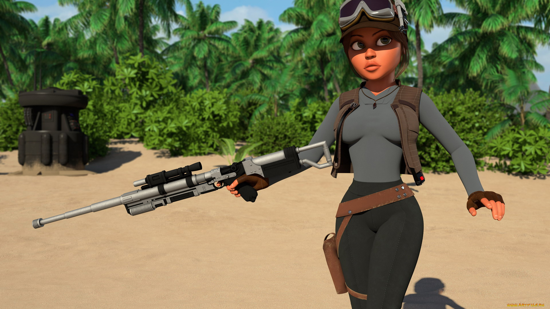 3д, графика, мультфильмы, и, в, игры, фон, взгляд, девушка