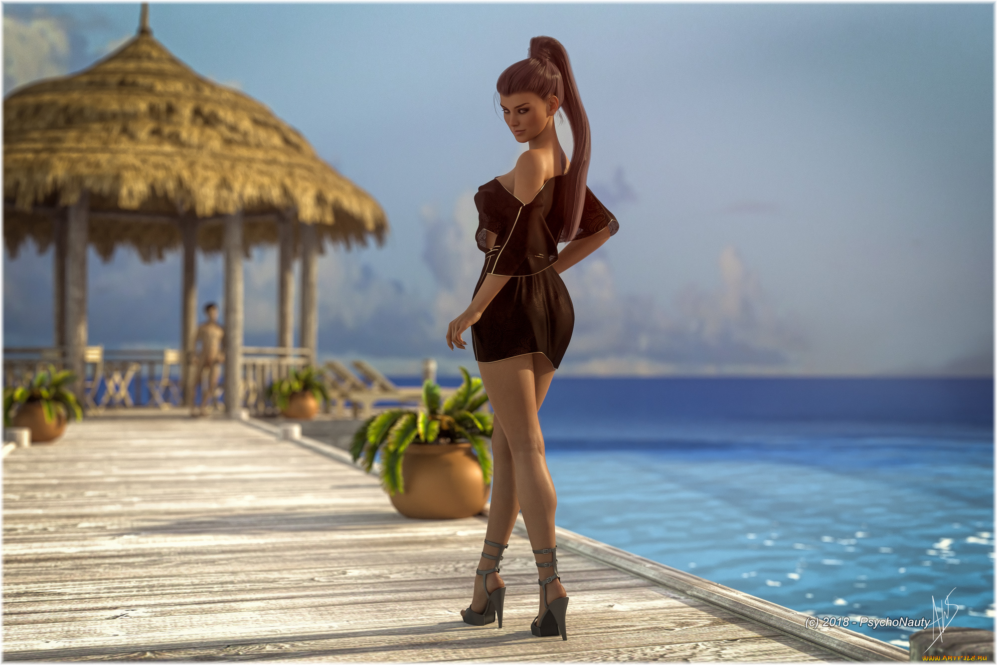 3д, графика, люди, , people, взгляд, фон, девушка