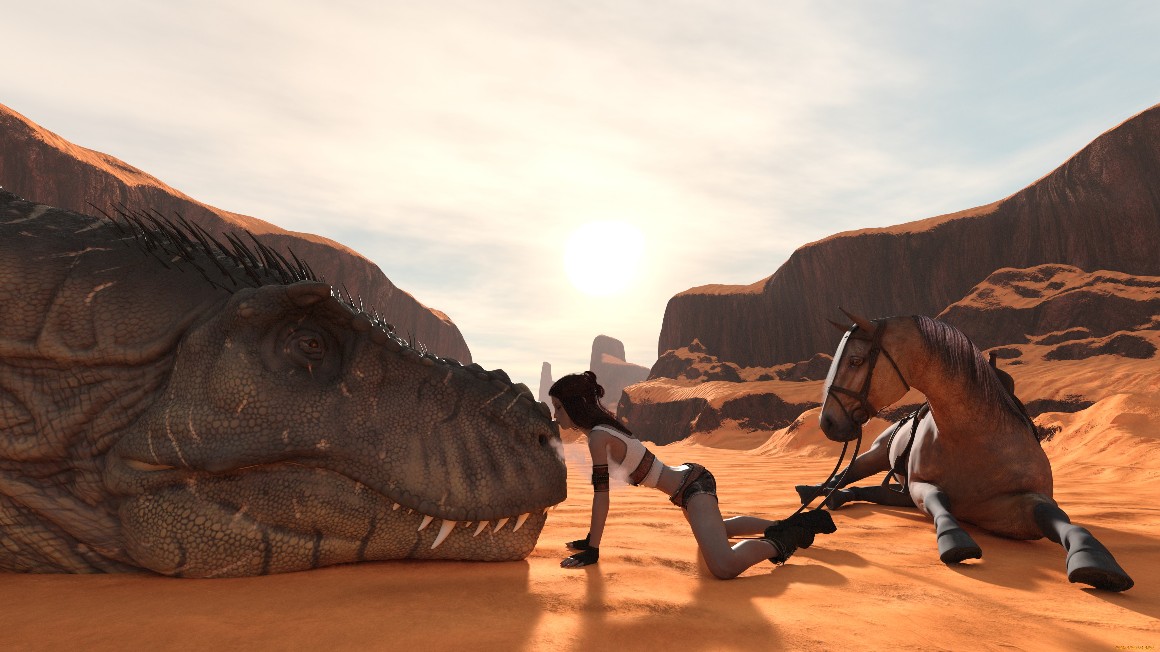 3д, графика, фантазия, , fantasy, фон, взгляд, девушка