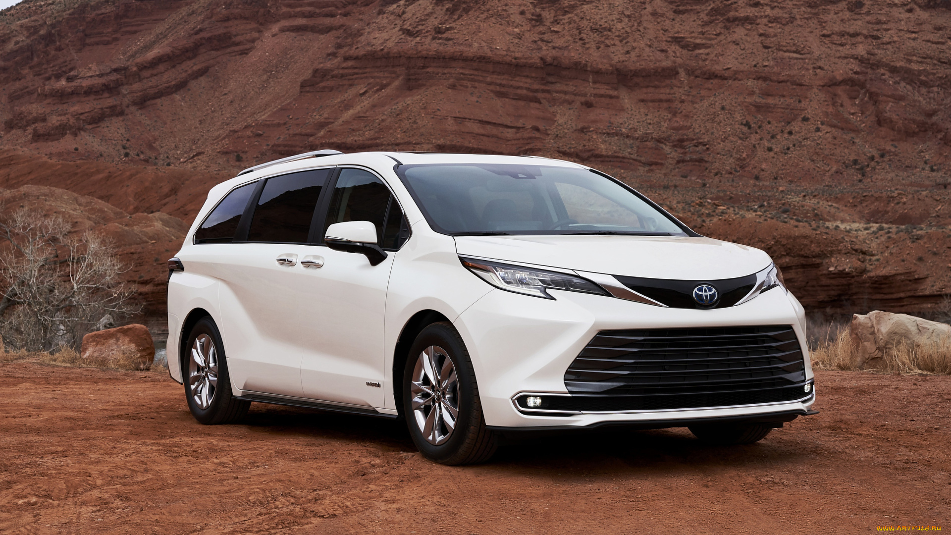 2021, toyota, sienna, limited, hybrid, автомобили, toyota, минивэн, тойота, белый, гибрид