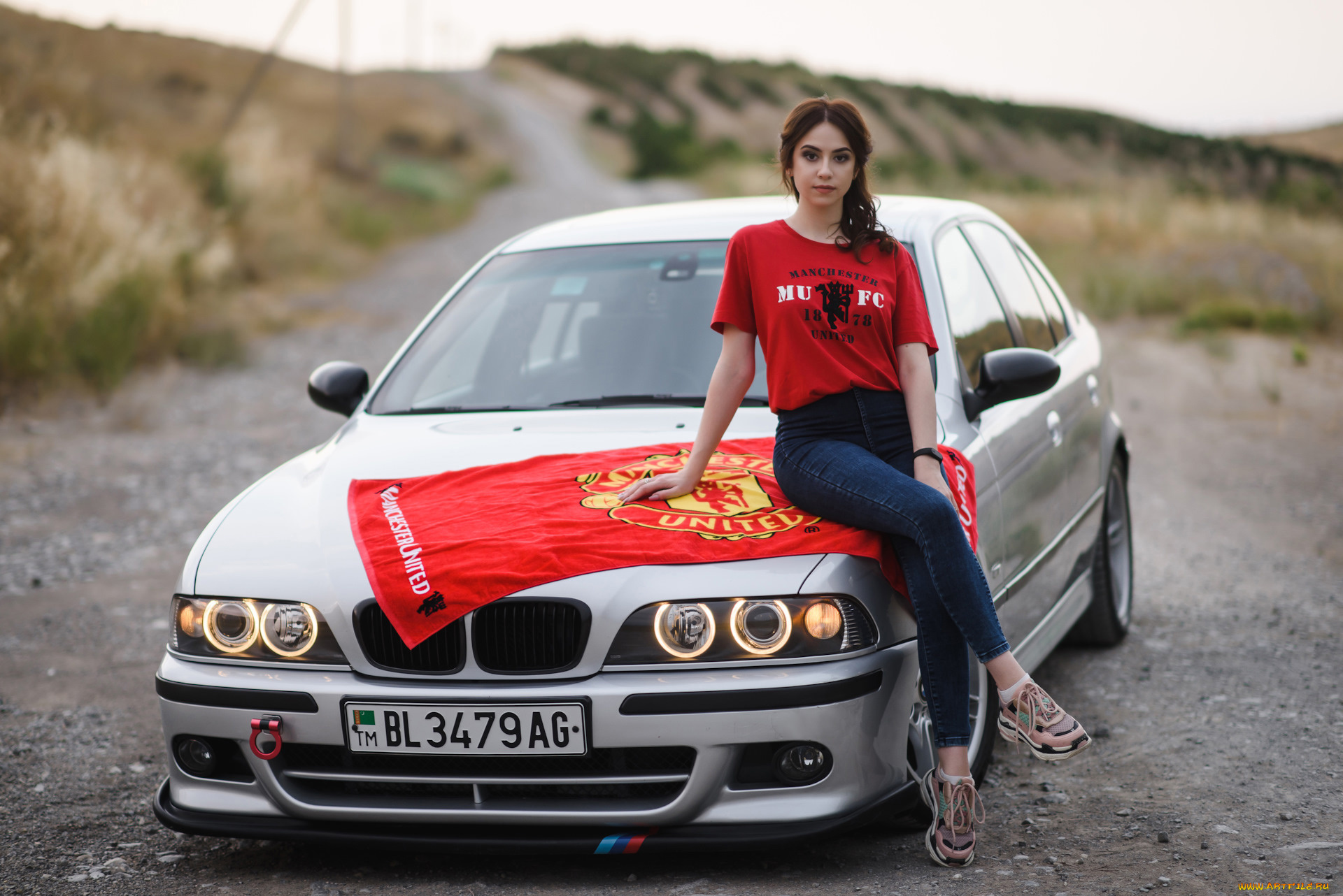 автомобили, -авто, с, девушками, bmw, 5, series