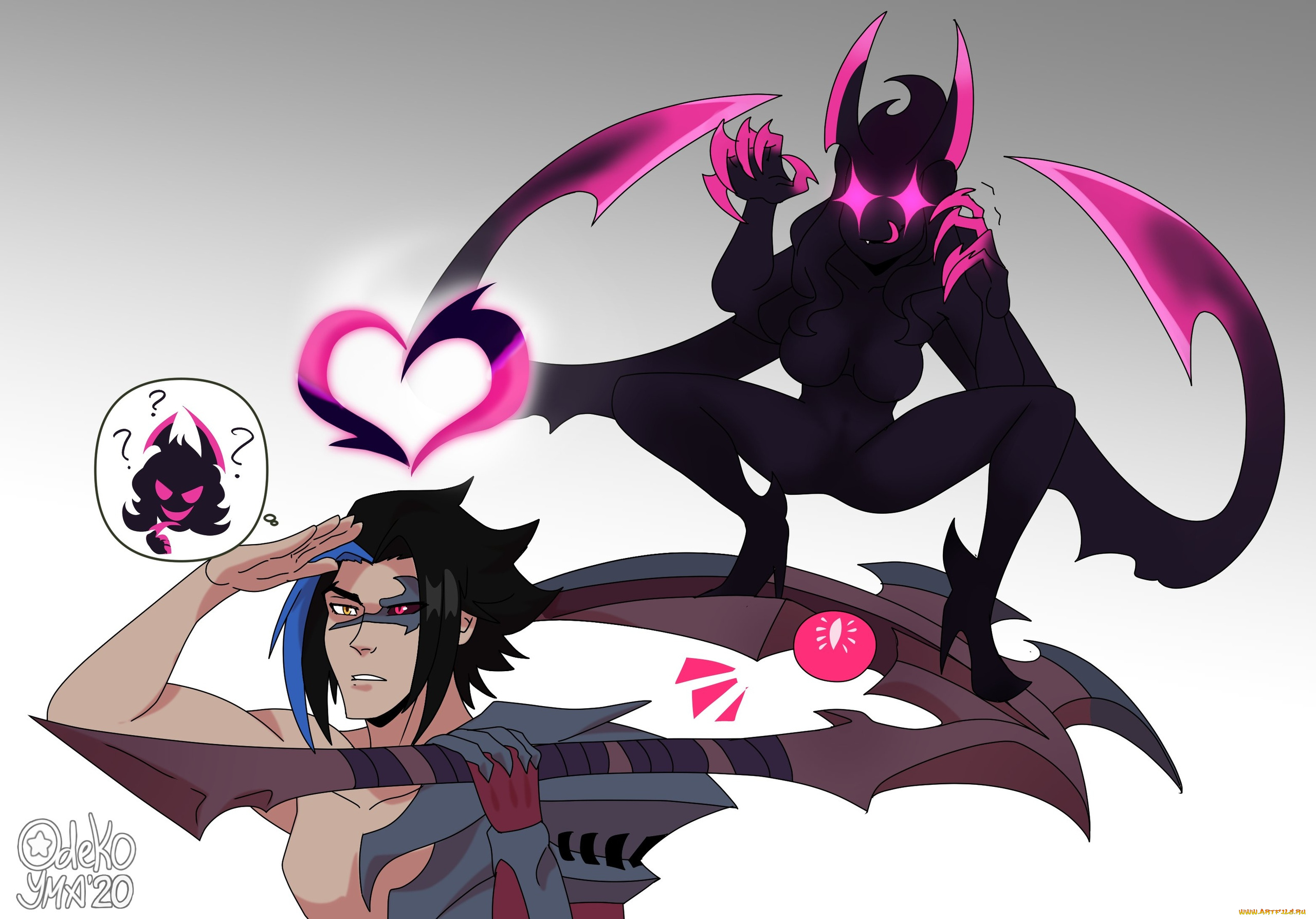 видео, игры, league, of, legends, парень, оружие, демонесса, evelynn, kayn