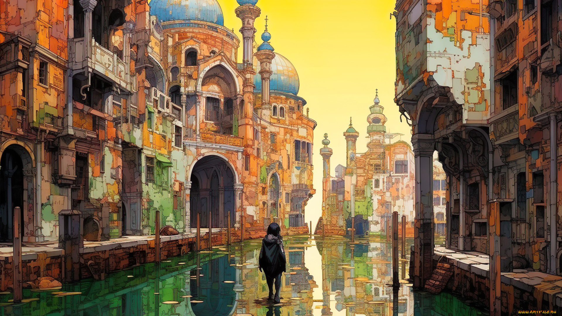 аниме, город, , улицы, , интерьер, , здания, нейросети, графика, нейроарт, ai, art, нейронные, сети, рисунки, нейро, искусство