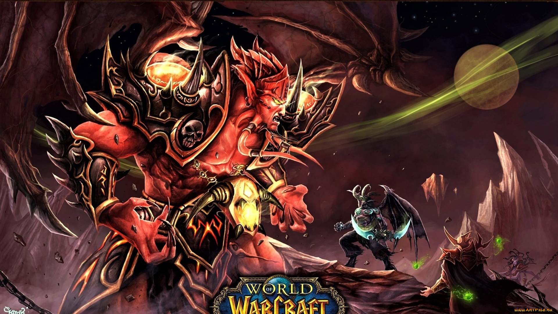 видео, игры, world, of, warcraft, демоны