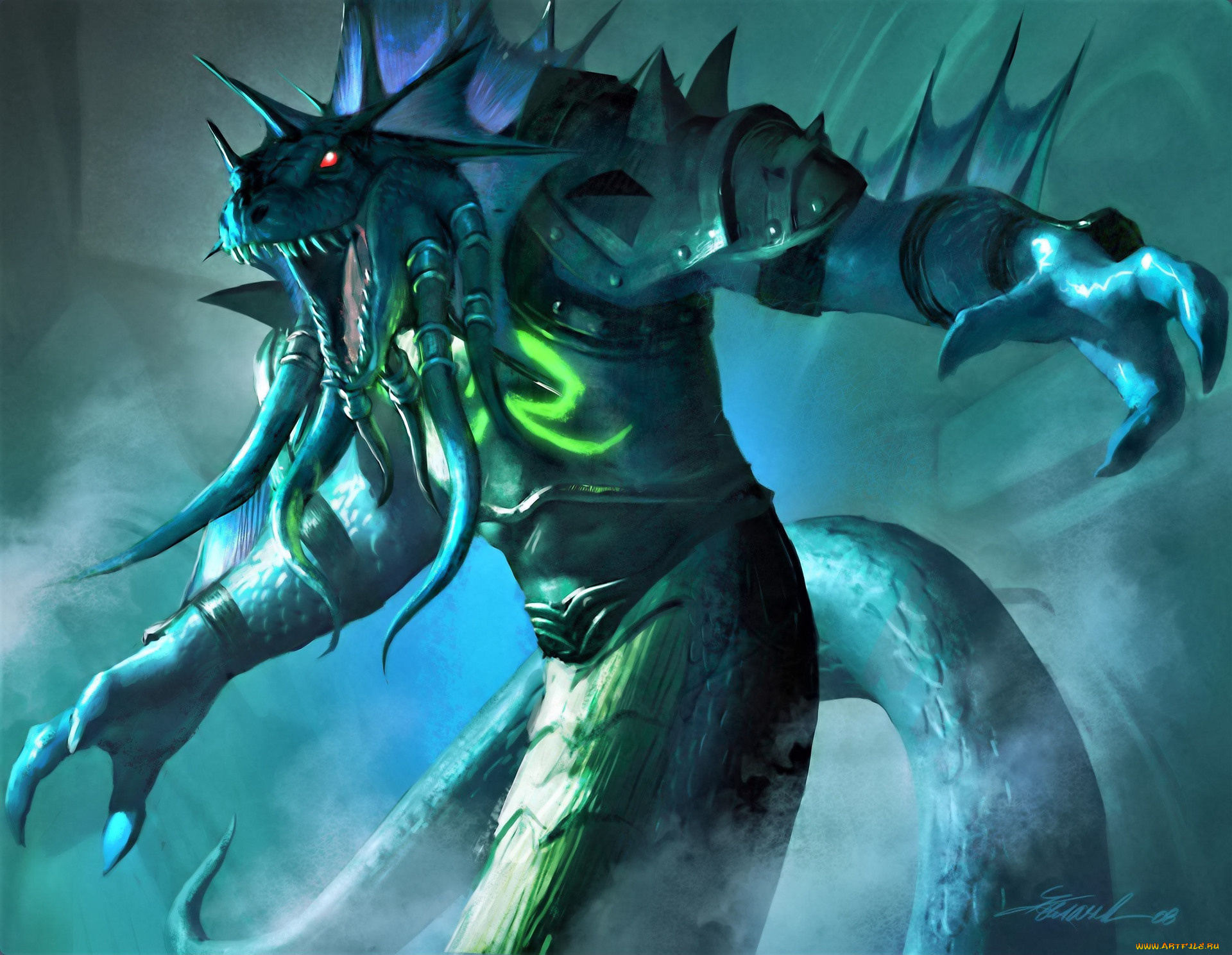 видео, игры, dota, 2, монстр, наг