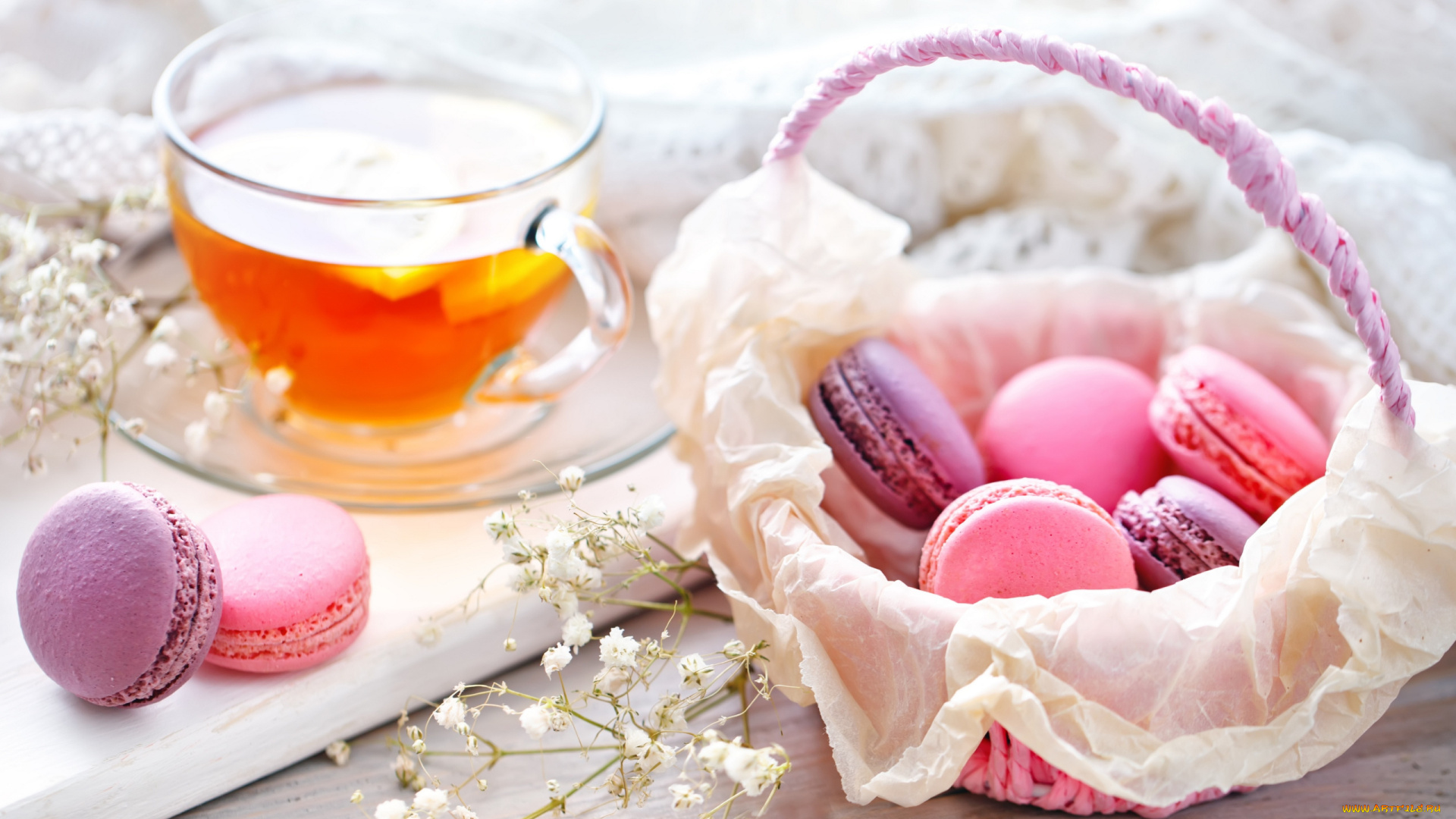 еда, макаруны, лакомство, печенье, ассорти