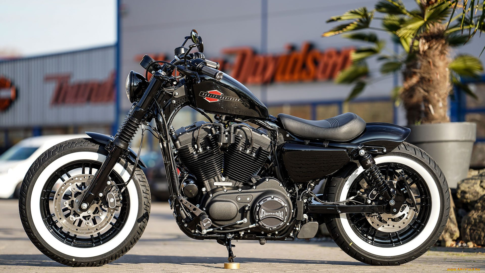 харлей, мотоциклы, harley-davidson, мотоцикл, байк, thunderbike, customs