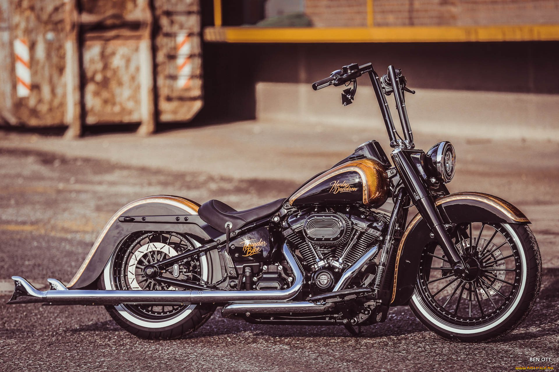 харлей, мотоциклы, harley-davidson, мотоцикл, байк, thunderbike, customs